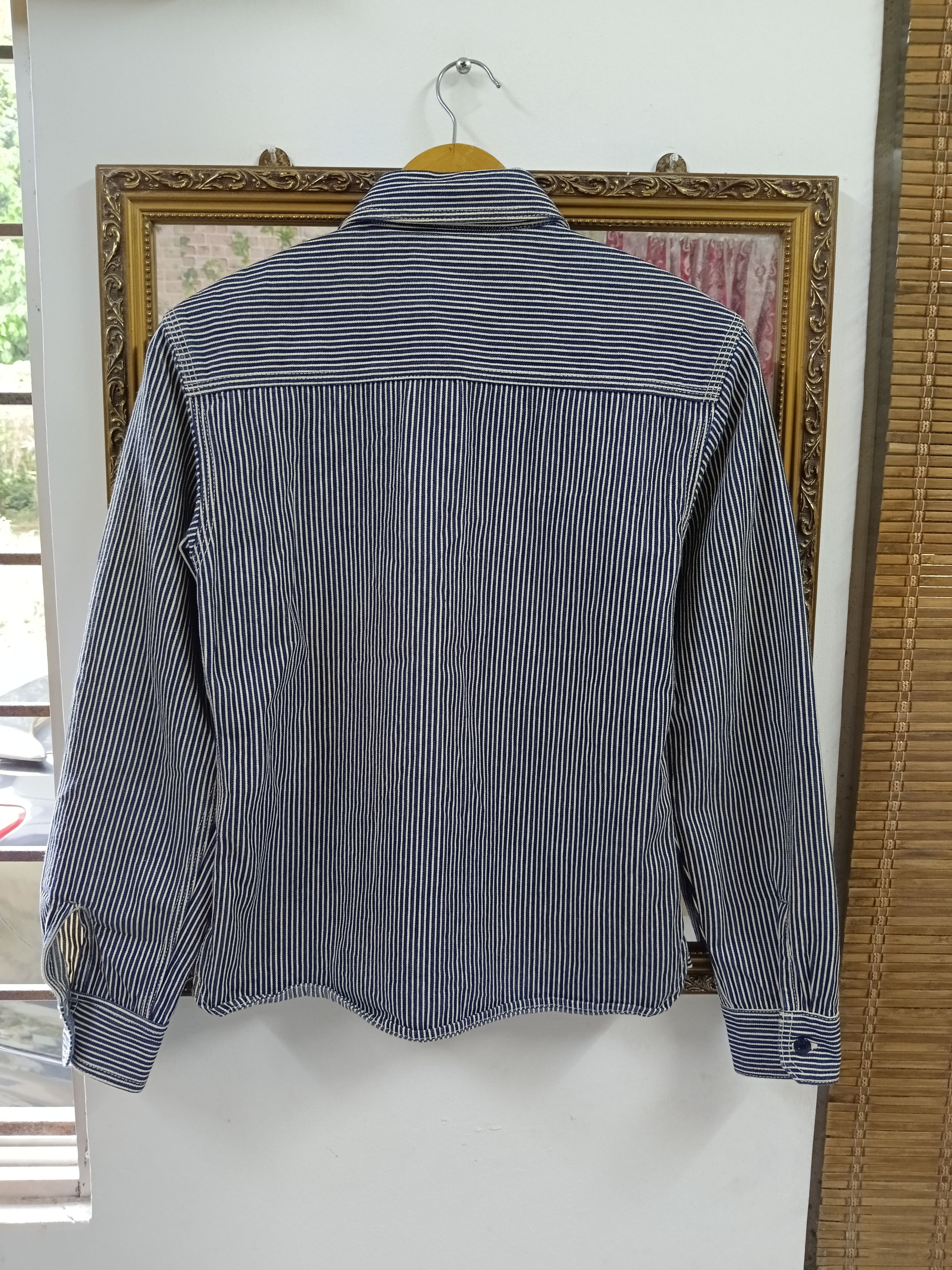 The Flat Head THE FLAT HEAD INDIGO WABASH WORK SHIRT Size US S / EU 44-46 / 1 - 3 Thumbnail