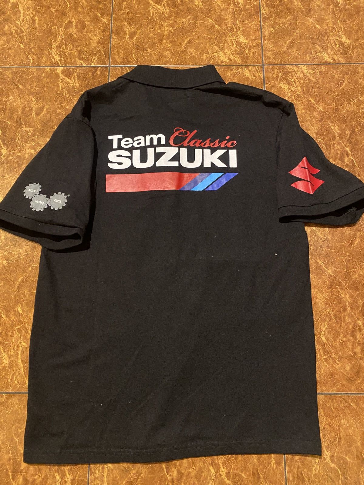 Japanese Brand Team Classic Suzuki Racing Moto Mens Polo Shirt y2k Size US L / EU 52-54 / 3 - 5 Thumbnail