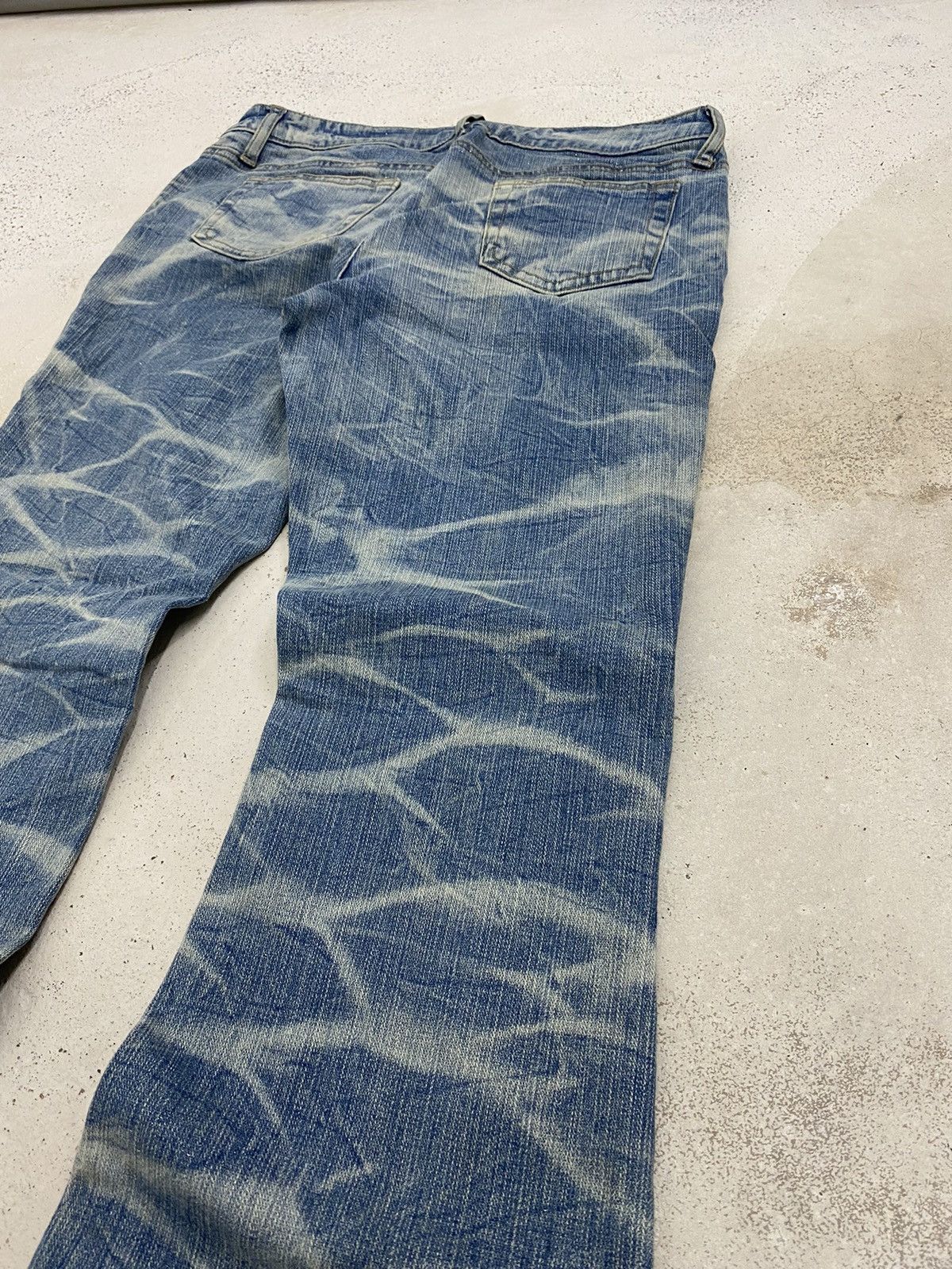 If Six Was Nine × Le Grande Bleu (L.G.B.) × Tornado Mart Retro Flare Daily Topics Unique Tie Dye Wash Effect Sparkli Size US 31 - 11 Thumbnail