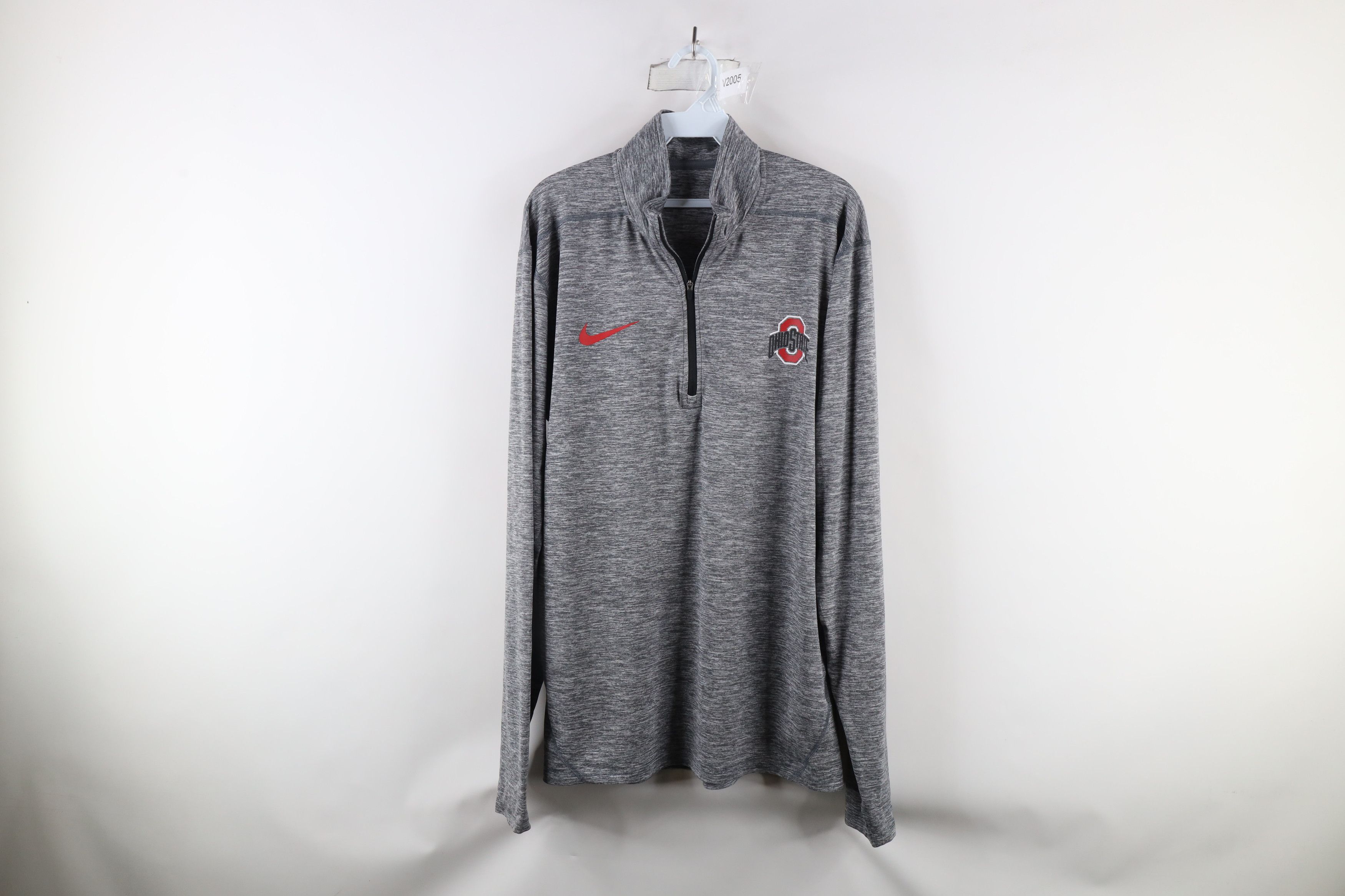 Nike × Vintage Nike Out Ohio State University Half Zip Pullover Jacket Top Size US L / EU 52-54 / 3 - 1 Thumbnail