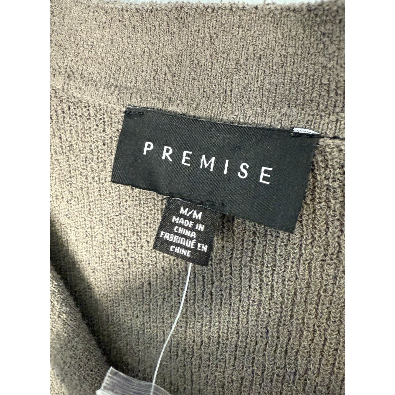 Vintage Premise Mens Polo Shirt Knit Cotton Short Sleeve Collar Front Button Regular M Gray Size US M / EU 48-50 / 2 - 3 Thumbnail