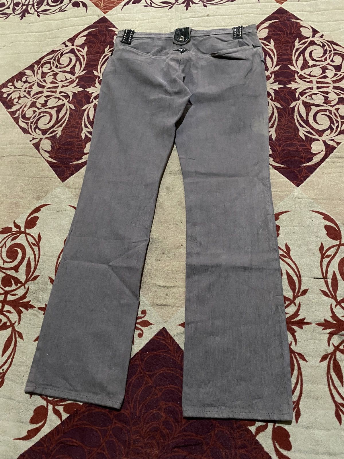 If Six Was Nine Rare Nstyle Japan Denim Snake Skin Studded Size US 33 - 16 Thumbnail