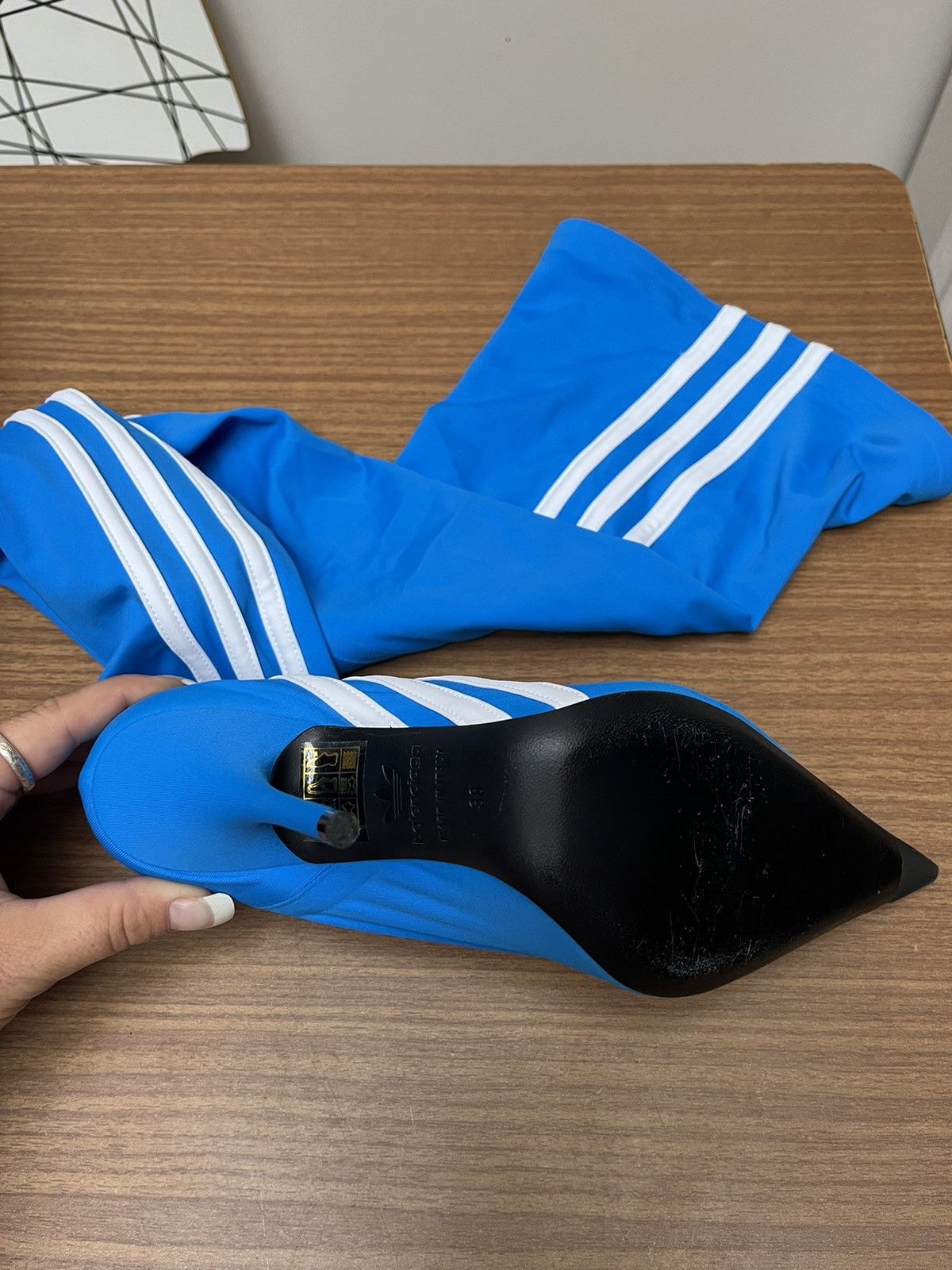 Balenciaga Adidas x Balenciaga knife cuissarde limited edition Size US 7 / IT 37 - 4 Thumbnail