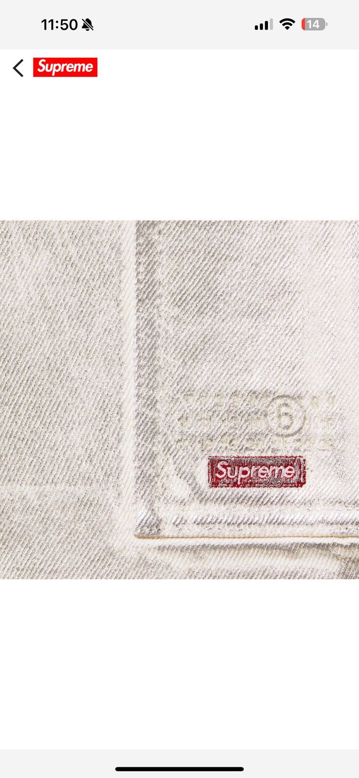 Maison Margiela × Supreme ***RARE SUPREME MASON MARGIELLA DOUBLE KNEE WHITE DENIM Size US 38 / EU 54 - 3 Thumbnail