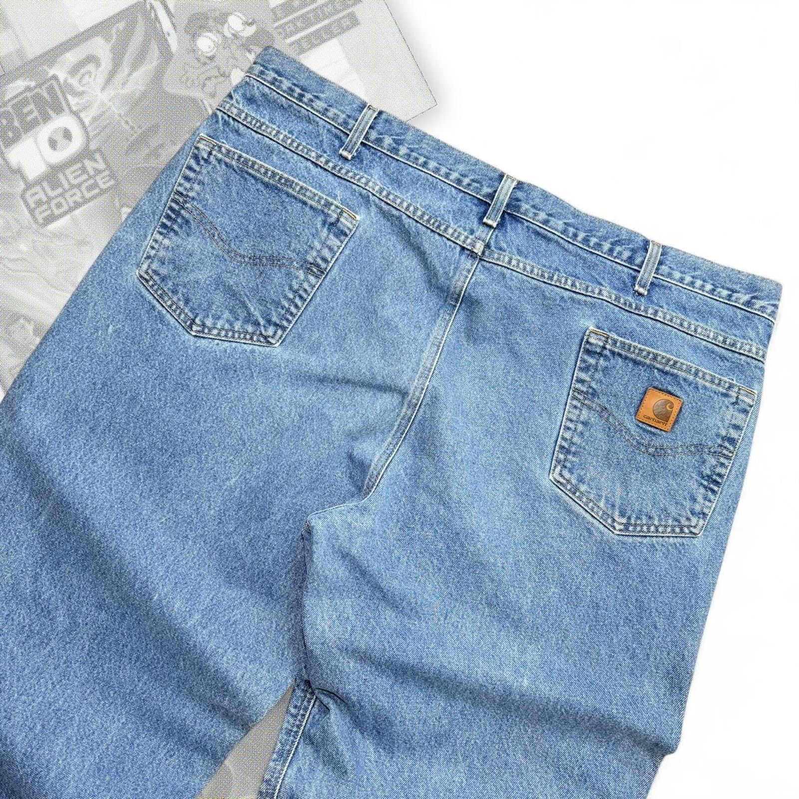 Carhartt Vintage blue denim baggy carhartt Size US 44 / EU 60 - 1 Thumbnail