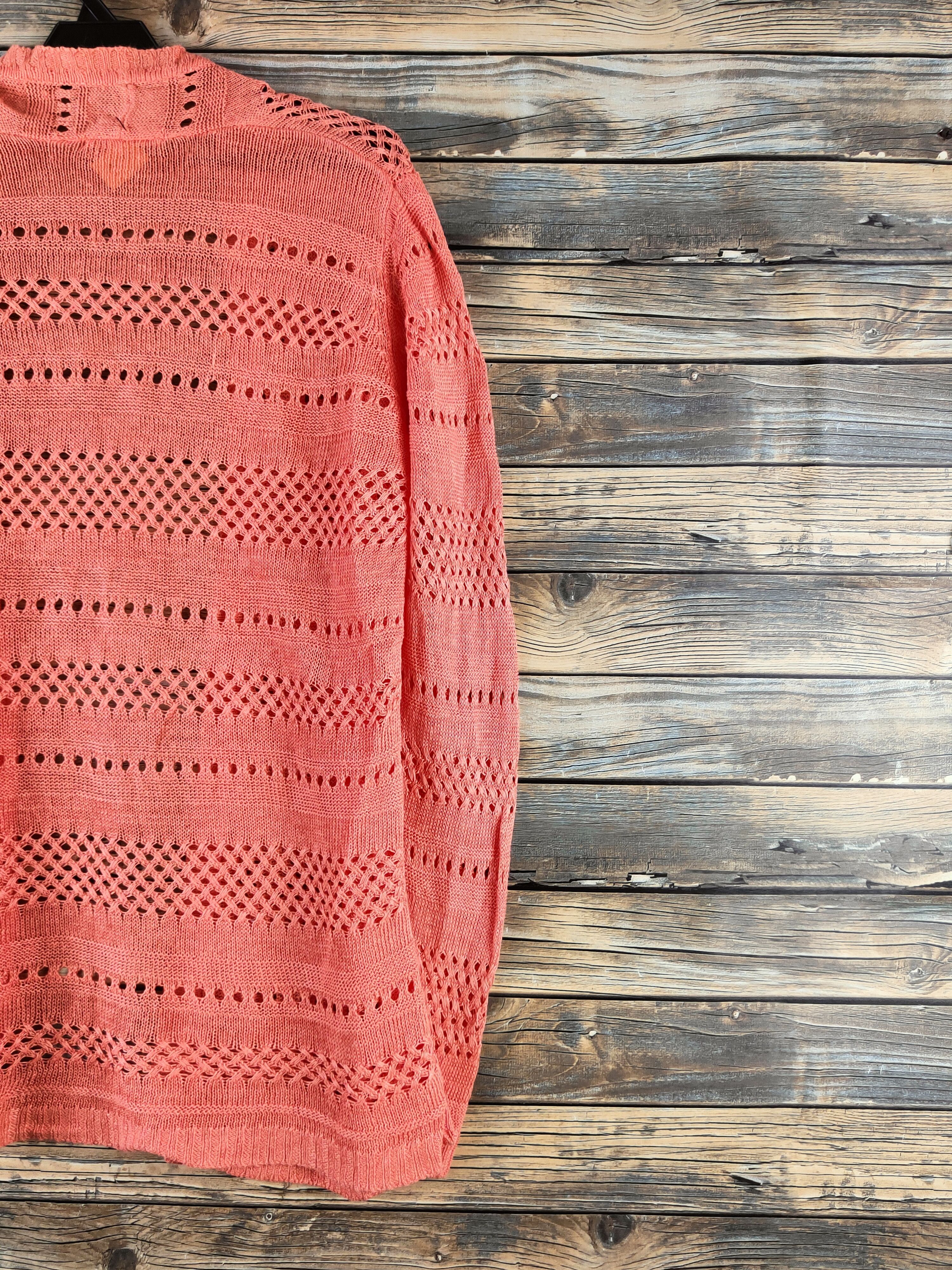 Japanese Brand DL Do Classe Orange Knitwear Cardigan #46-984 Size M / US 6-8 / IT 42-44 - 9 Thumbnail