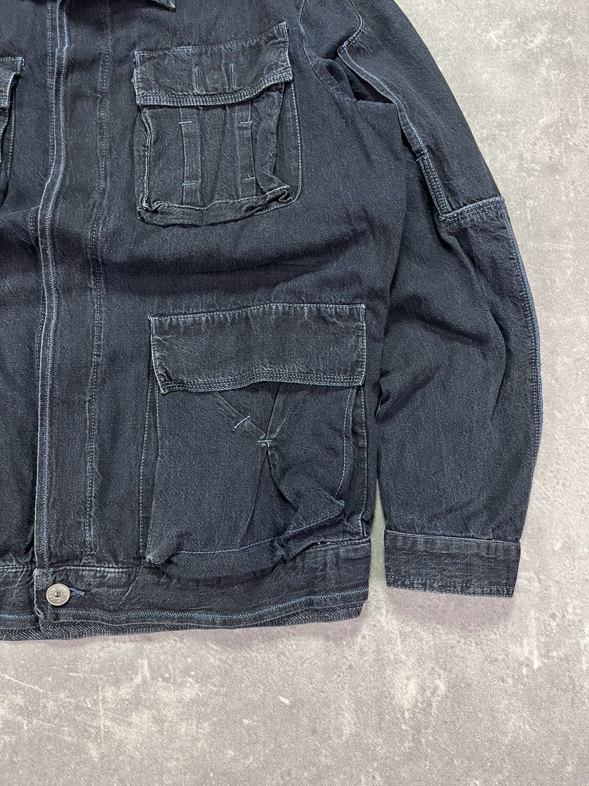 Marithe + Francois Girbaud 00s Marithe Francois Girbaud Multipocket Chore Denim Jacket Size US M / EU 48-50 / 2 - 4 Thumbnail