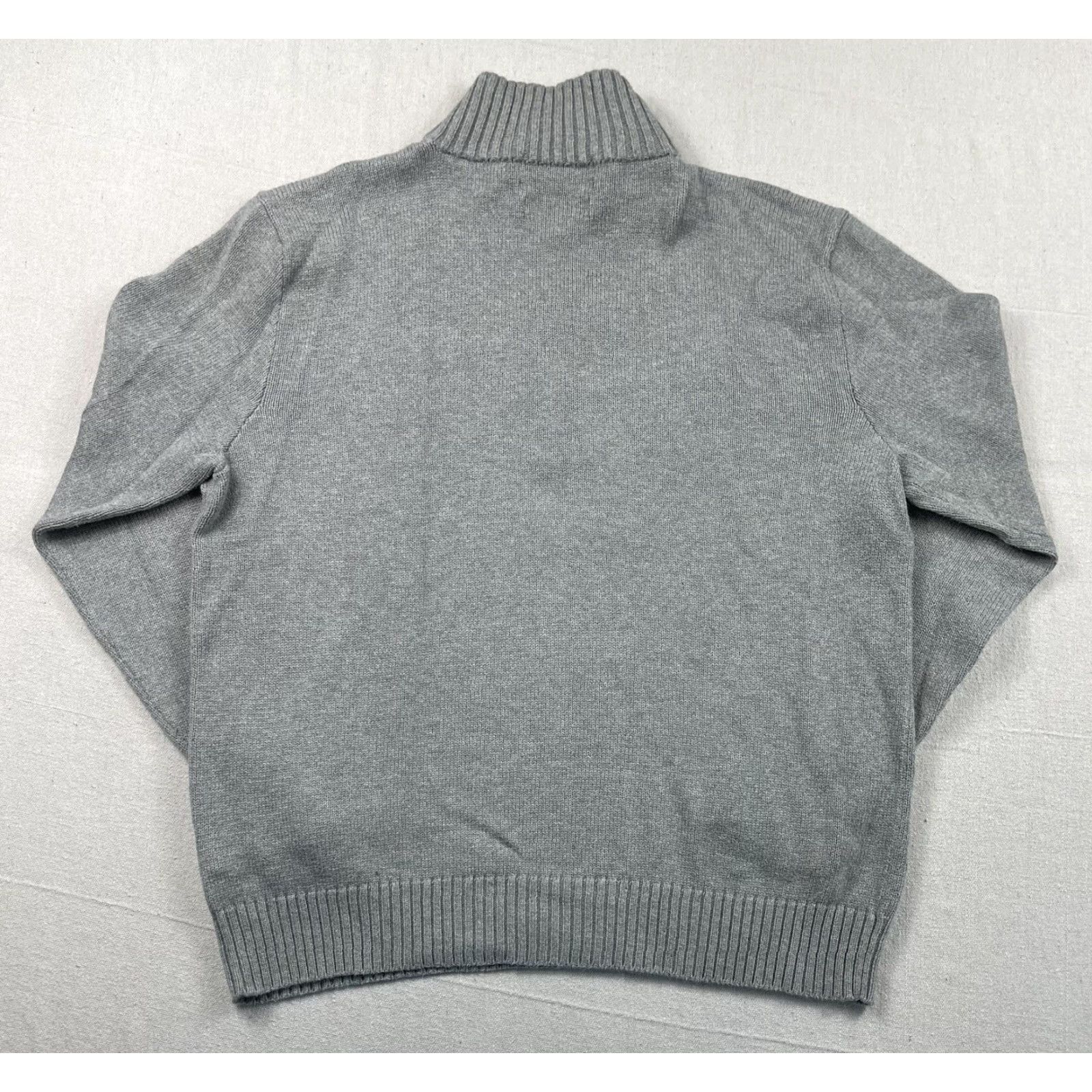 Polo Ralph Lauren Polo Ralph Lauren Sweater Shirt Mens L Gray 1/4 Zip Pullover Mock neck Long Sleeve Ski Classic Logo Size US L / EU 52-54 / 3 - 3 Thumbnail