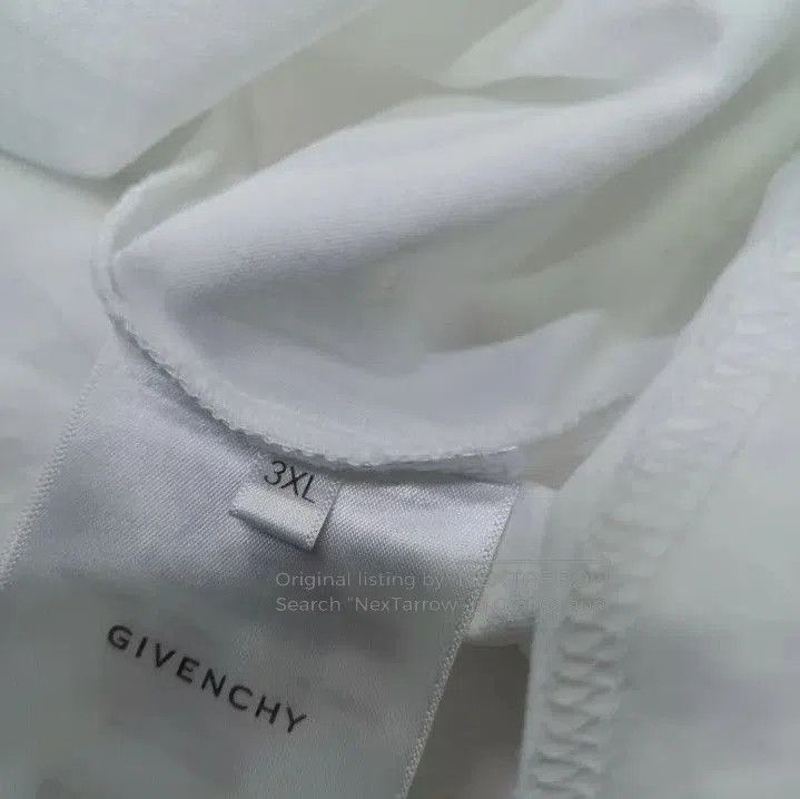 Givenchy Givenchy FW22 Logo Print Short Sleeve T-Shirt. Size US XXL / EU 58 / 5 - 3 Thumbnail