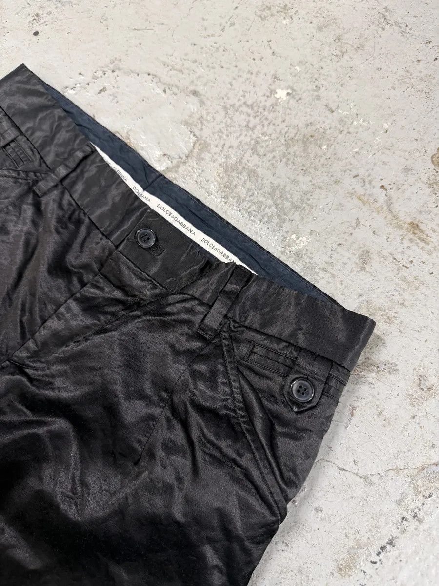 Dolce & Gabbana SS2005 Dolce & Gabbana Black Satin Effect Pants Size US 32 / EU 48 - 9 Thumbnail