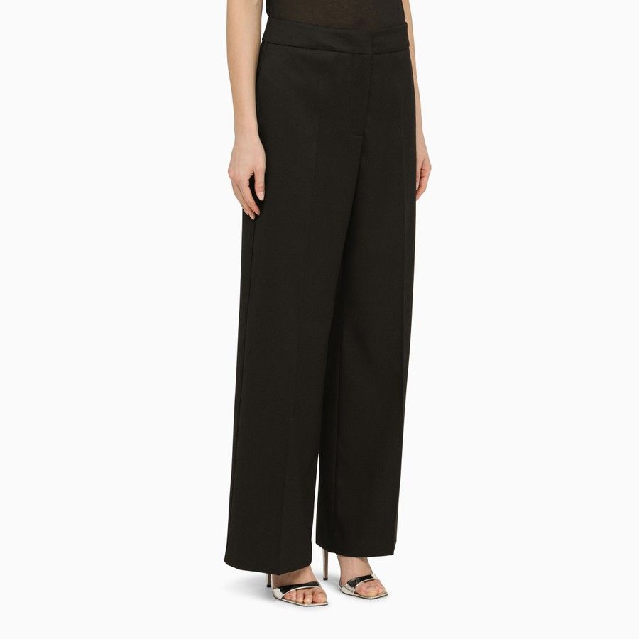 Calvin Klein o1d2blof0824 Wide-Leg Trousers in Black Size 26" / US 2 / IT 38 - 3 Thumbnail