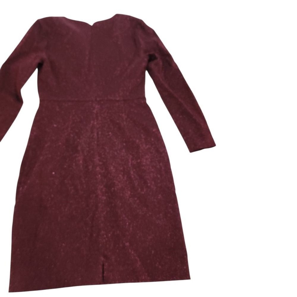 Other Aidan Mattox Cocktail Dress Sz 4 Burgundy Metallic Shimmer Size S / US 4 / IT 40 - 10 Thumbnail