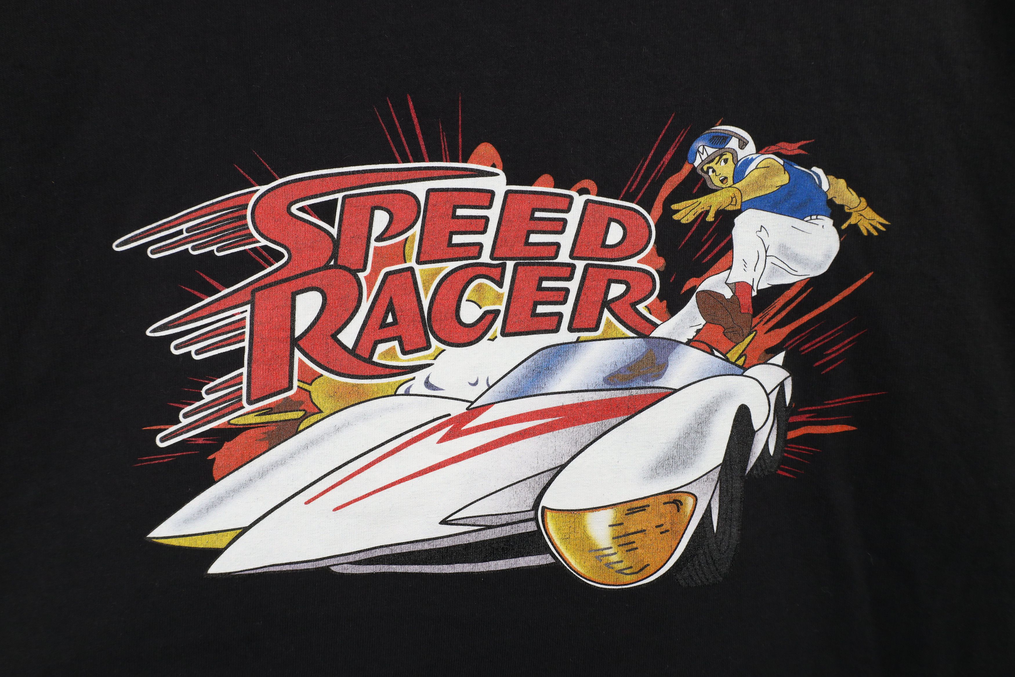 Vintage Vintage 90s Spell Out Speed Racer Short Sleeve T-Shirt Black Size US XXL / EU 58 / 5 - 5 Thumbnail