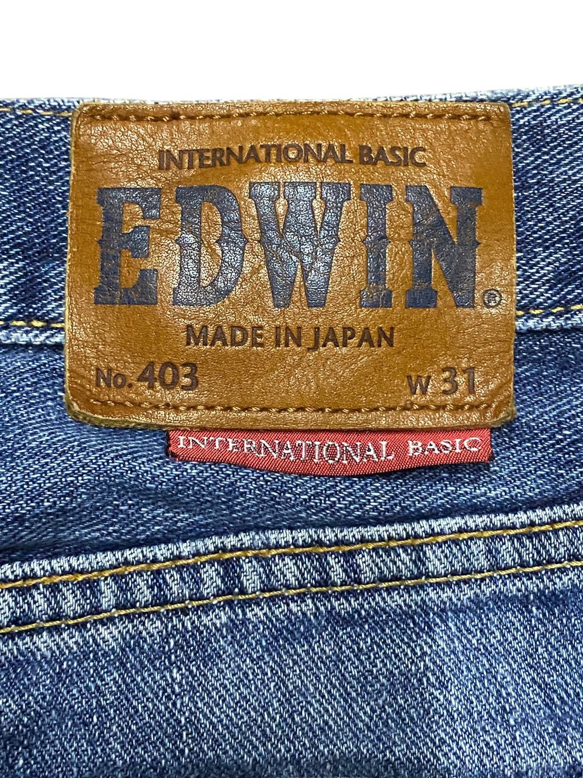 Edwin Vintage Edwin 403 Ripped Rusty Loose Jeans Size US 32 / EU 48 - 11 Thumbnail