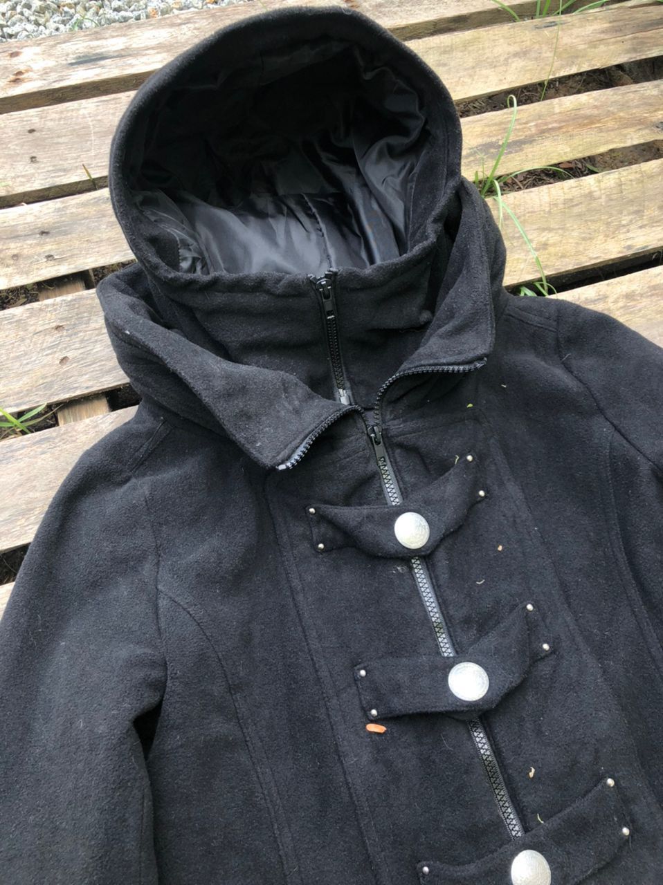 If Six Was Nine × Japanese Brand Seven Loveless Black Heavy Wool Jacket Size US S / EU 44-46 / 1 - 3 Thumbnail
