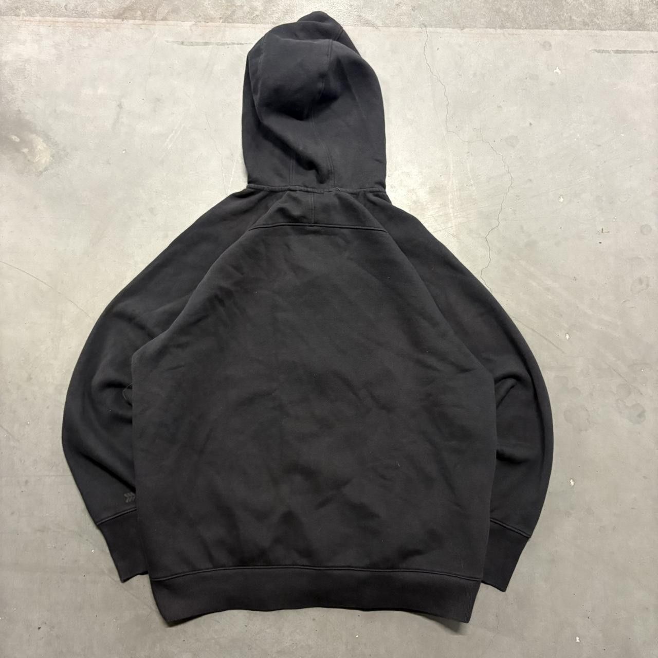 Vintage Crazy 2Vintage Y2K/20000s Blank Black Streetwear Style Minimalistic Zipup Hoodie! Size US L / EU 52-54 / 3 - 2 Thumbnail