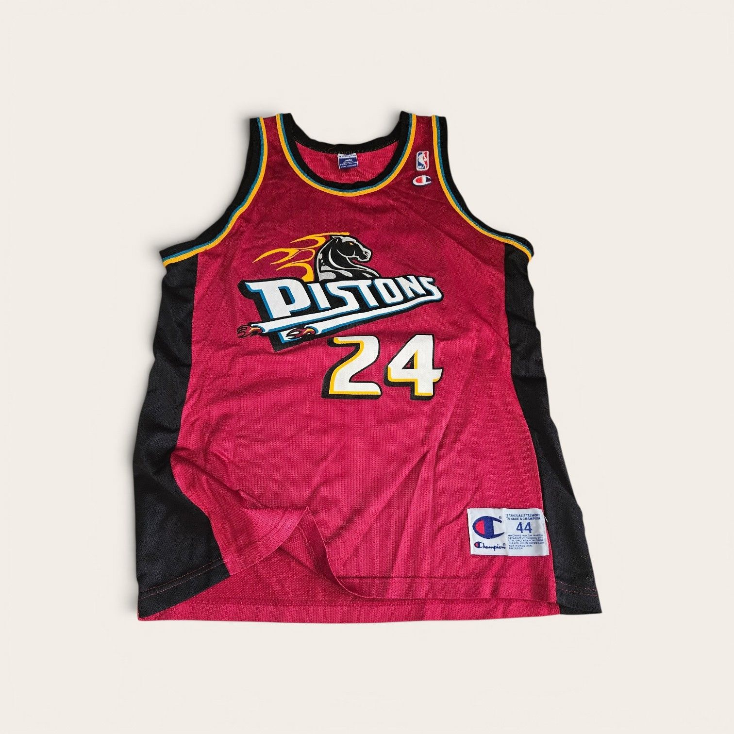 Champion 90's Champion Detroit Pistons Jersey Size US L / EU 52-54 / 3 - 2 Thumbnail