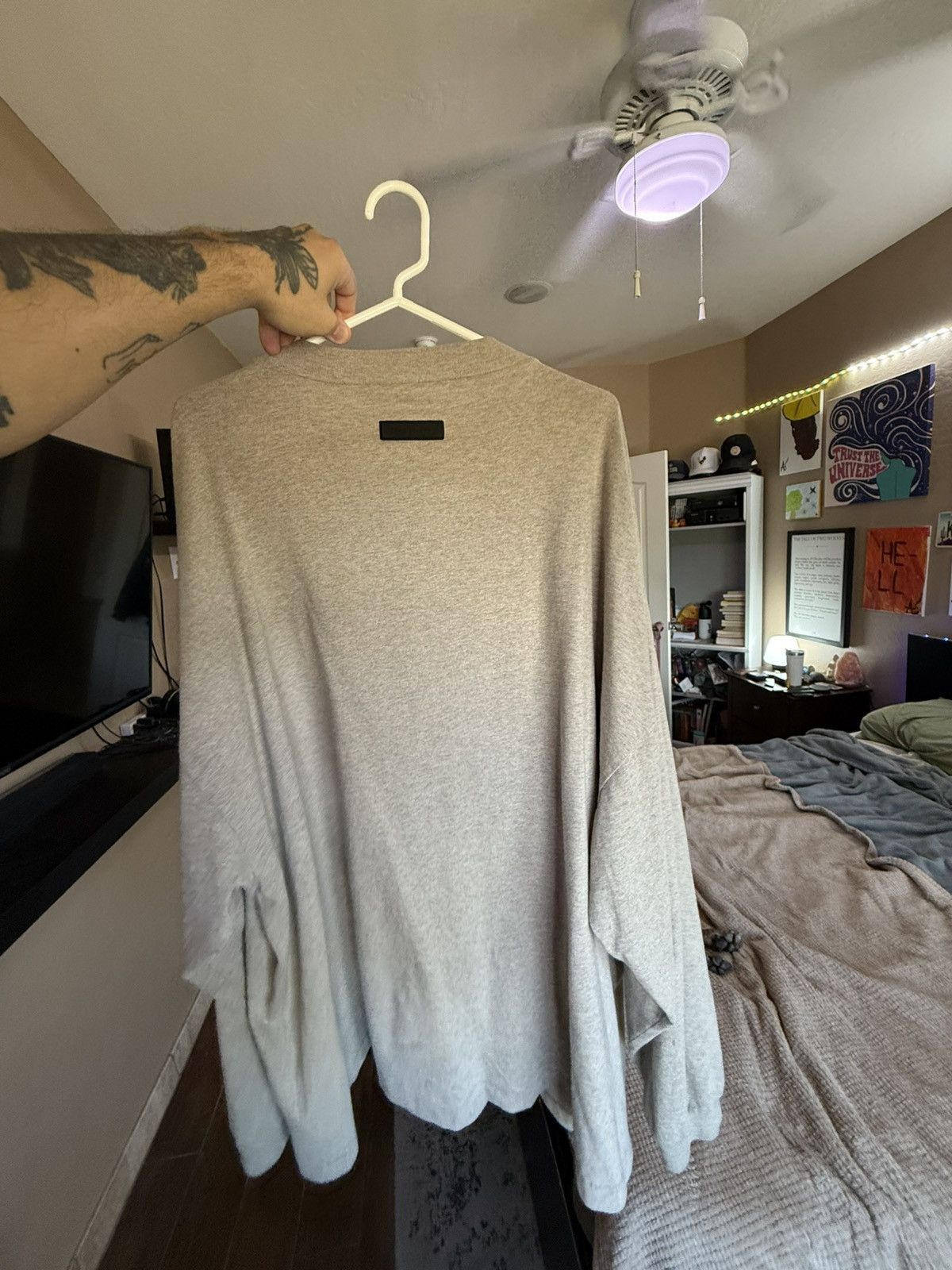 Fear of God Fear Of God Essentials Tan Long Sleeve Shirt Size US XL / EU 56 / 4 - 2 Thumbnail