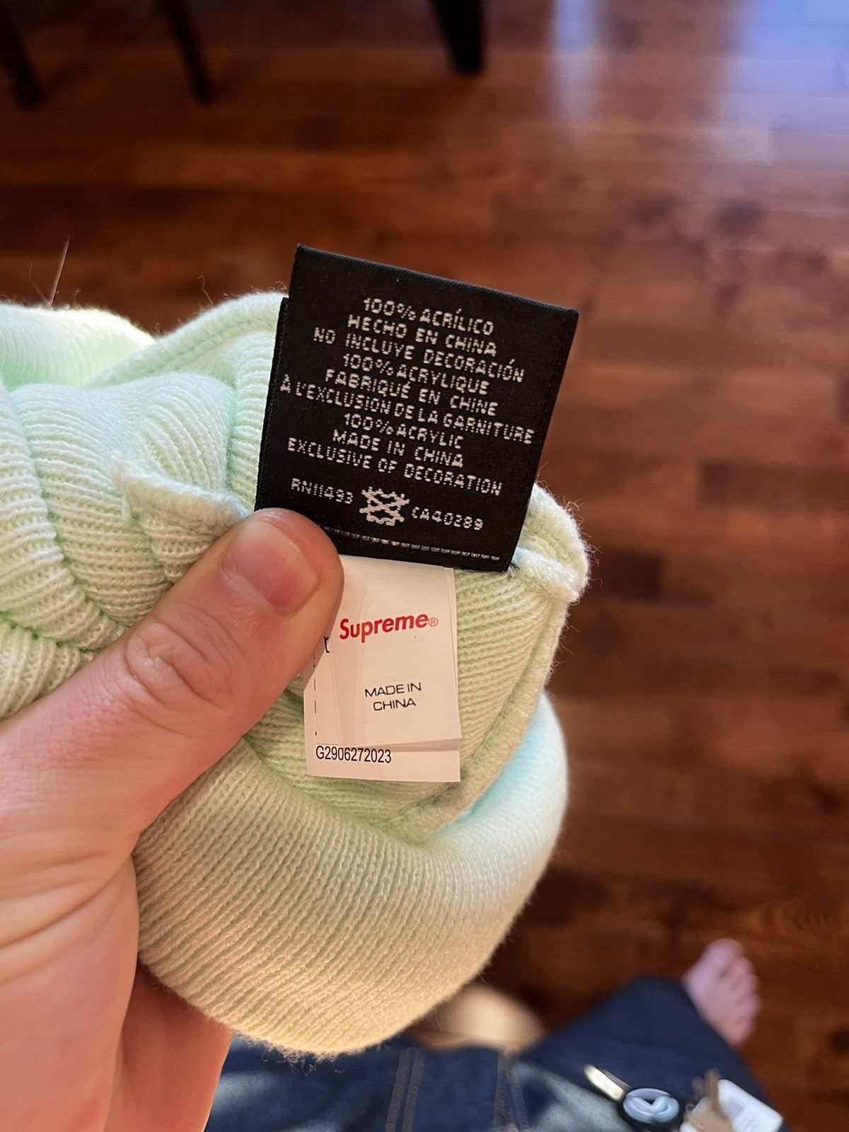 Supreme Supreme Box Logo Beanie Mint Size ONE SIZE - 3 Thumbnail