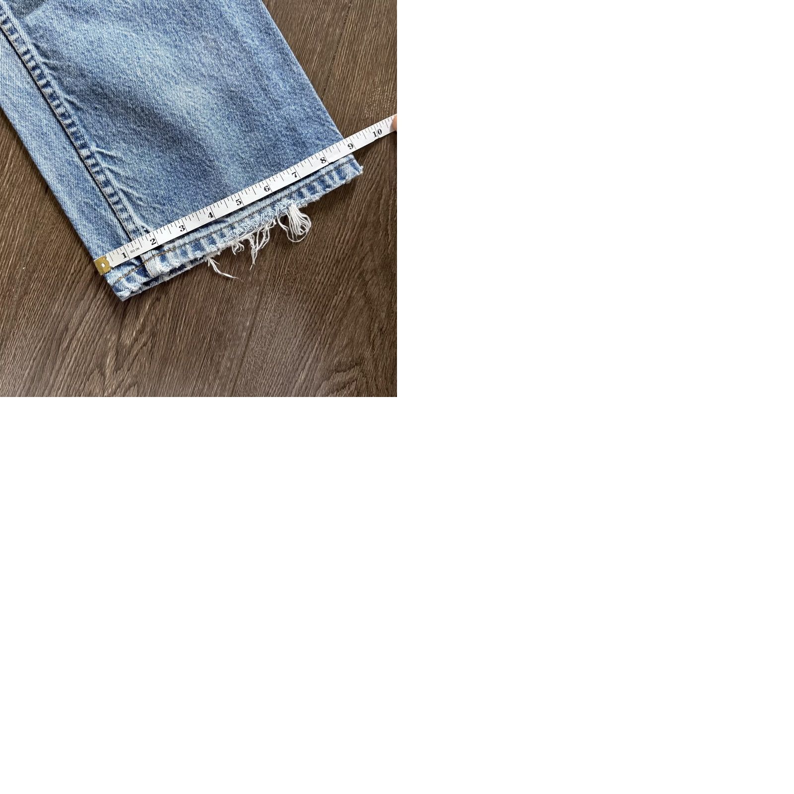 Levi's VINTAGE Levi's 517 Denim Jeans USA Bootcut Light Wash Distressed Thrashed 35x31 Size US 35 - 9 Thumbnail