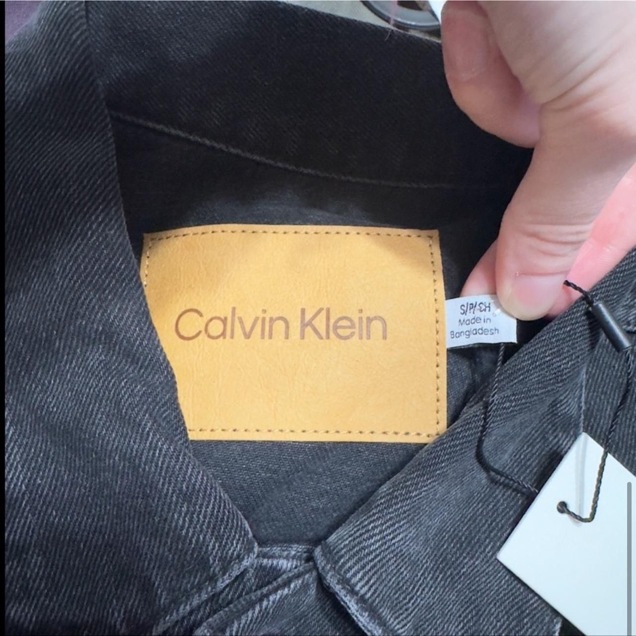 Calvin Klein NWT Calvin Klein Black Denim Trucker Jacket Size US S / EU 44-46 / 1 - 7 Thumbnail
