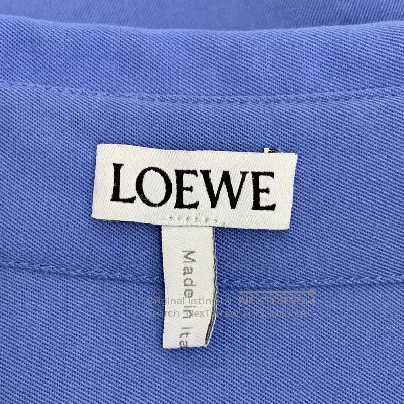 Loewe Loewe Dark Blue Wool Notched Collar Single-Breasted Long S Size XS / US 0-2 / IT 36-38 - 5 Thumbnail
