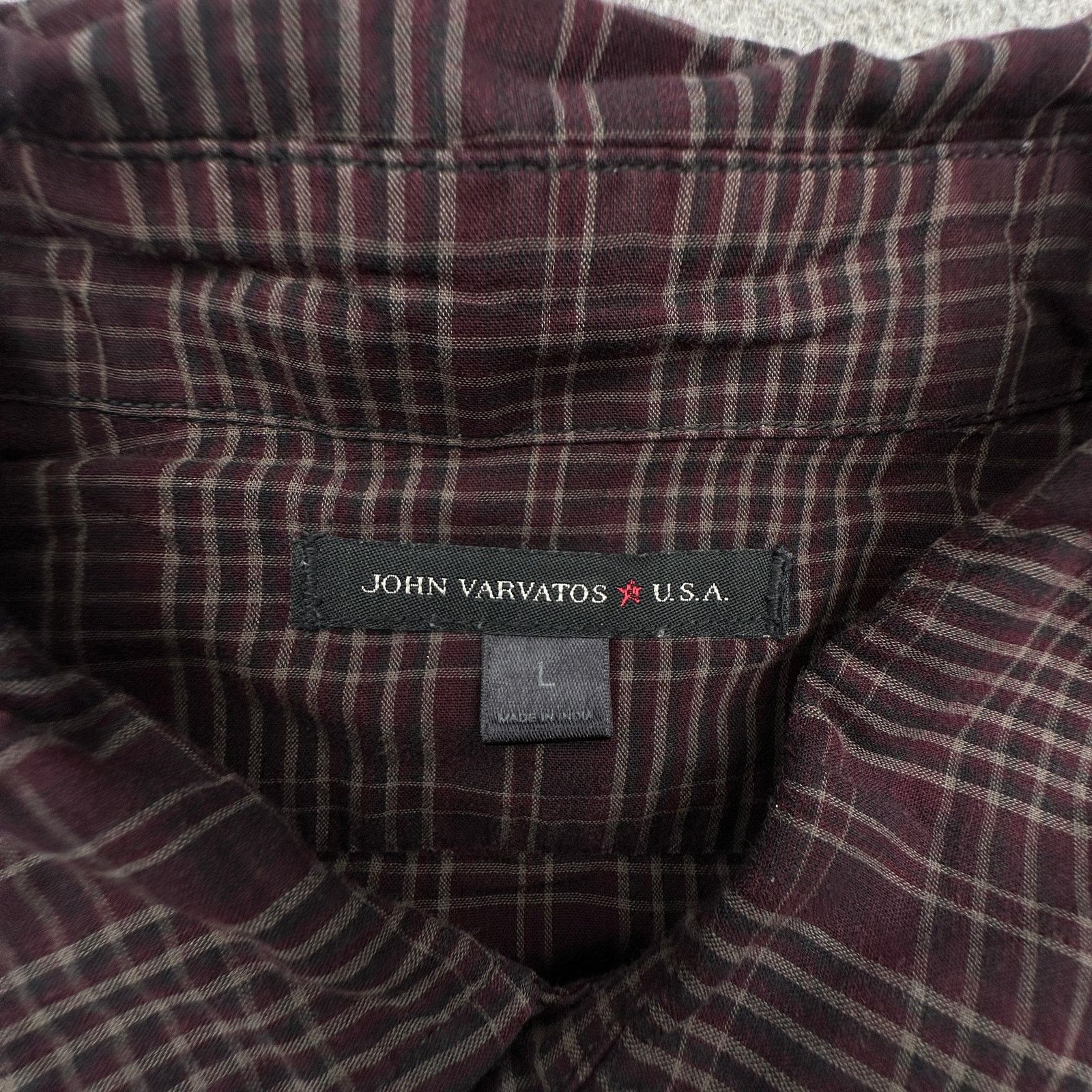 John Varvatos John Varvatos USA Plaid Long Sleeve Button Up Shirt Large Size US L / EU 52-54 / 3 - 2 Thumbnail