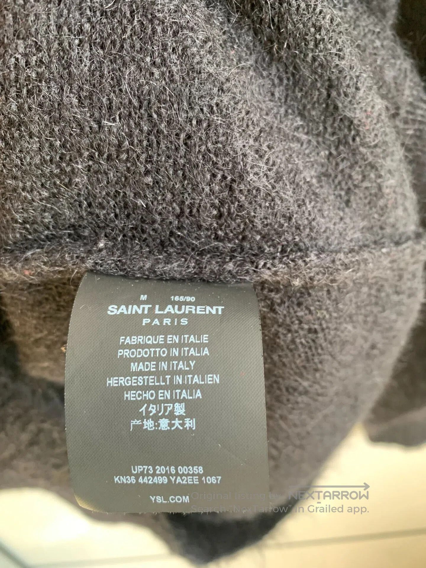 Saint Laurent Paris Saint Laurent Batwing Mohair Sweater. Size M / US 6-8 / IT 42-44 - 7 Thumbnail
