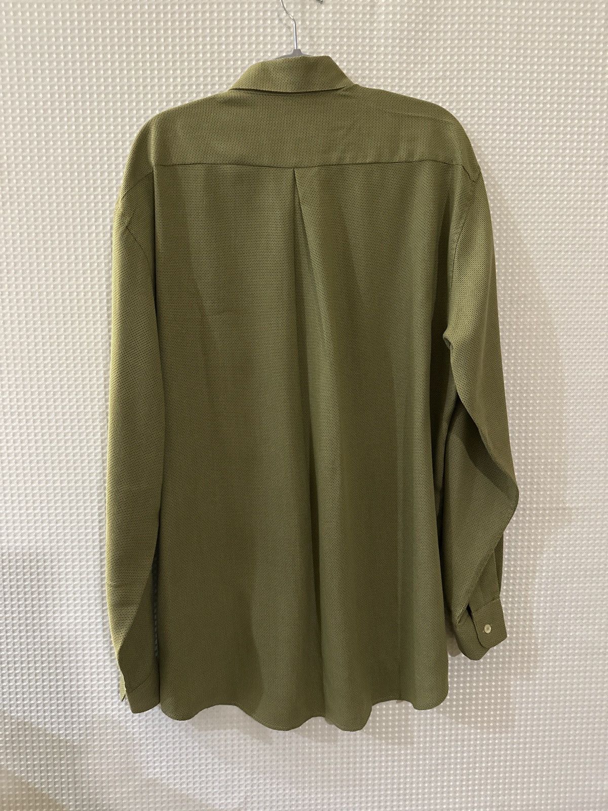 Equilibrio Equilibrio Italia Green Dress Shirt Size US M / EU 48-50 / 2 - 2 Thumbnail
