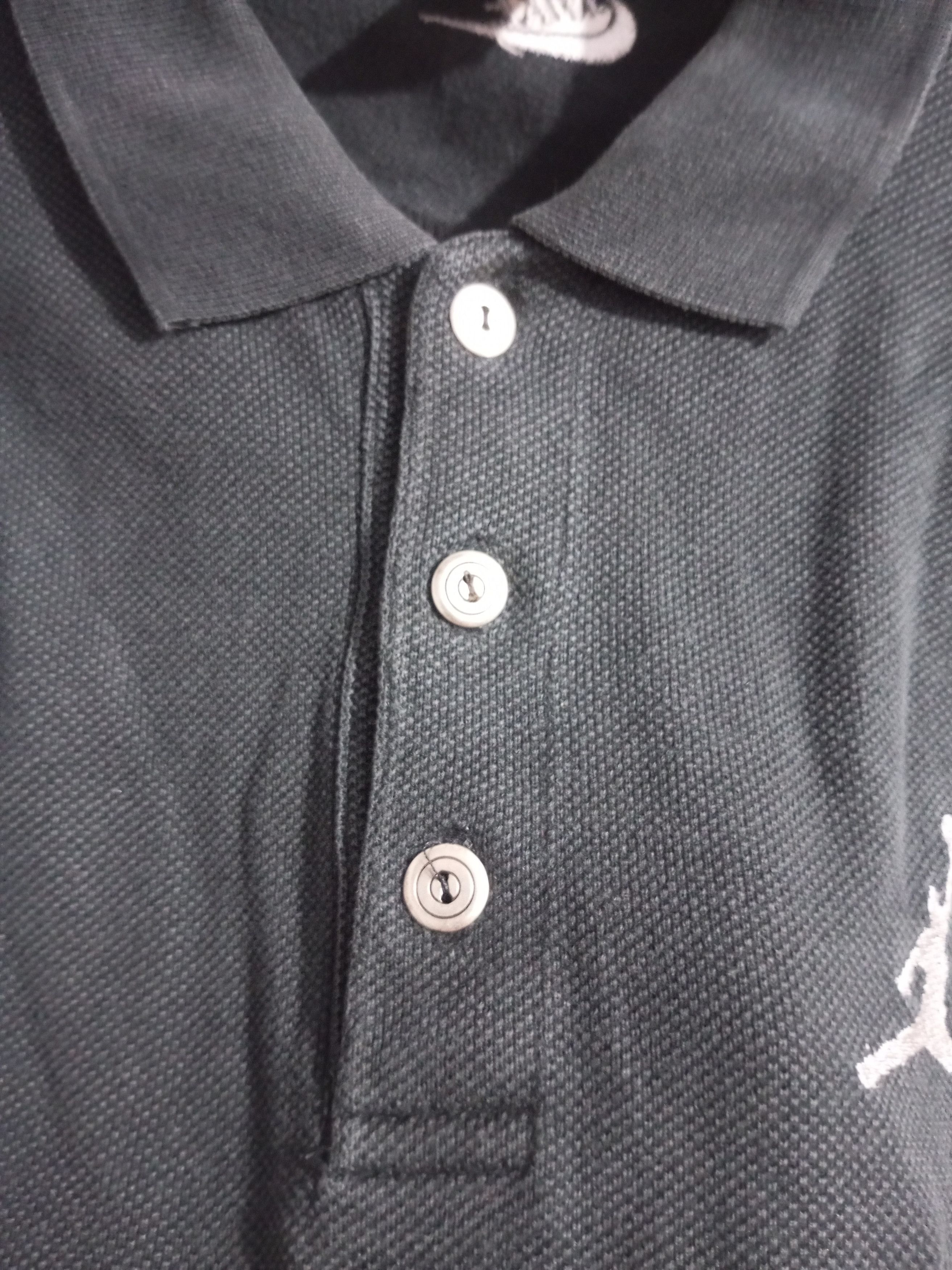 Nike × Vintage Vintage Nike jumpman sunfadded long sleeve polos Size US L / EU 52-54 / 3 - 9 Thumbnail