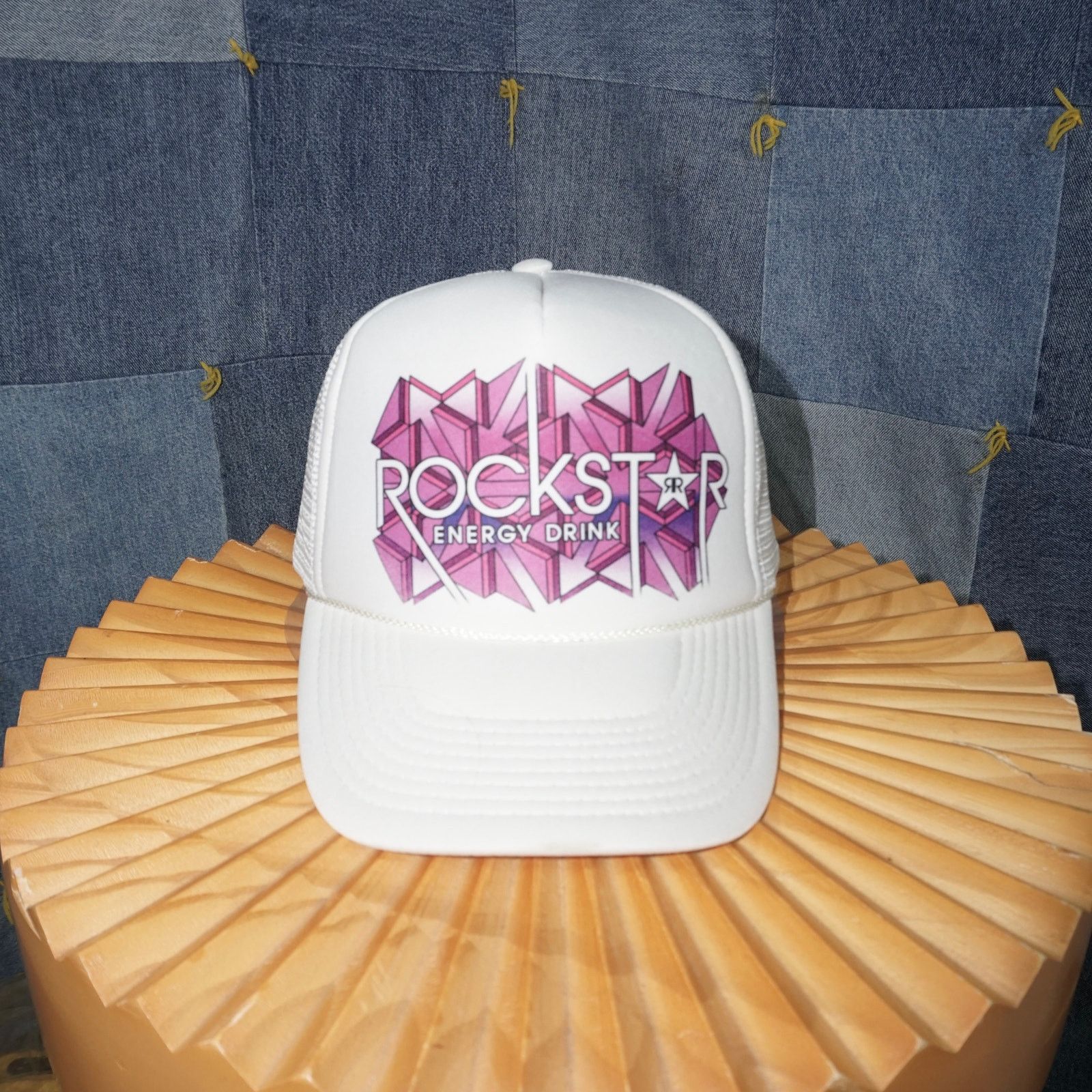 Vintage OSFA - Vintage Y2K rockstar energy drink abstract 2000s hat Size ONE SIZE - 1 Thumbnail