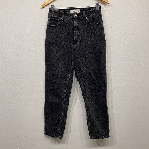 Abercrombie & Fitch Abercrombie & Fitch Curve Love The Mom High Rise Jeans in Bl Size 25" / US 0 / IT 36 - 1 Thumbnail
