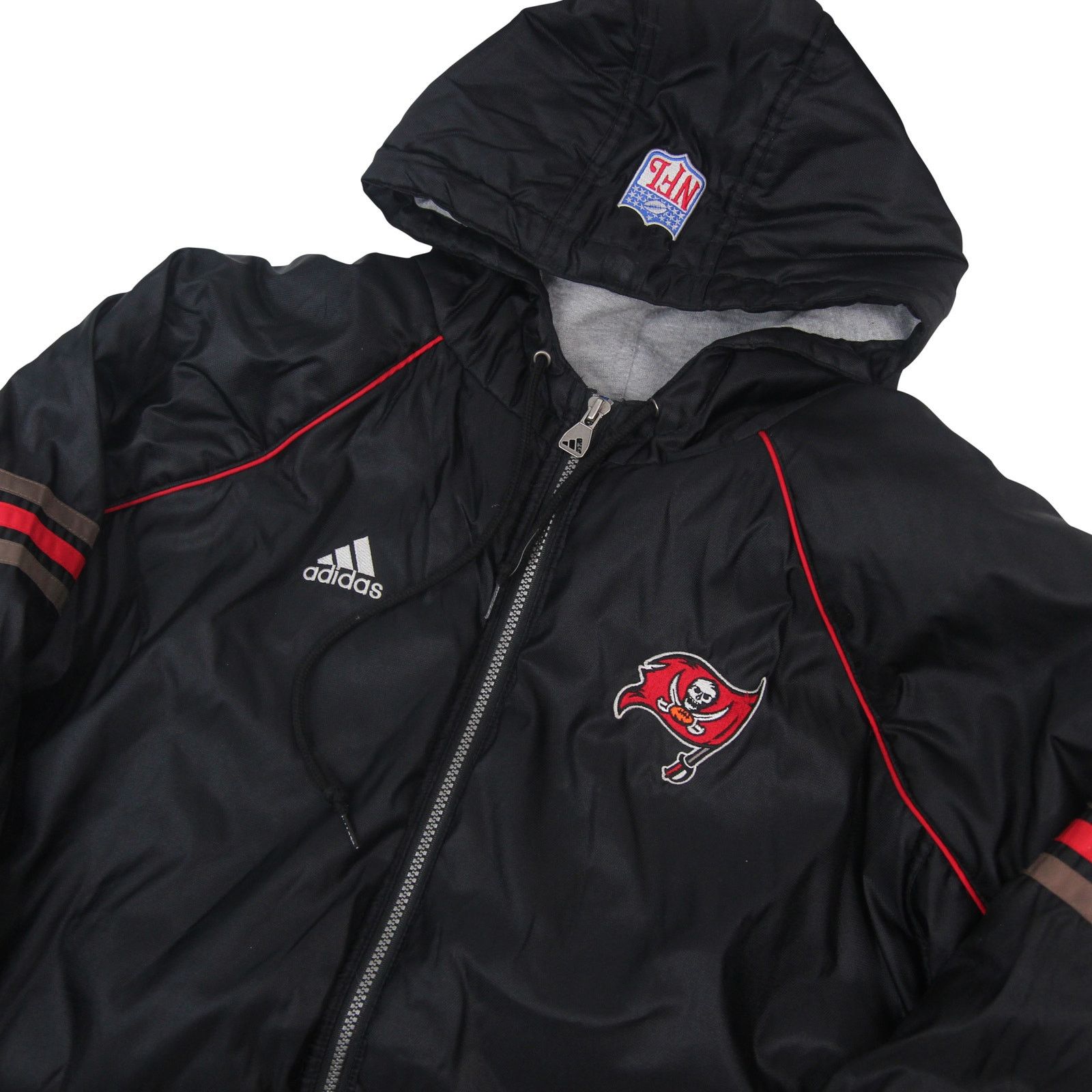 Adidas × NFL × Vintage Vintage Adidas Tampa Bay Buccaneers Big Logo Winter Coat Size US L / EU 52-54 / 3 - 2 Thumbnail