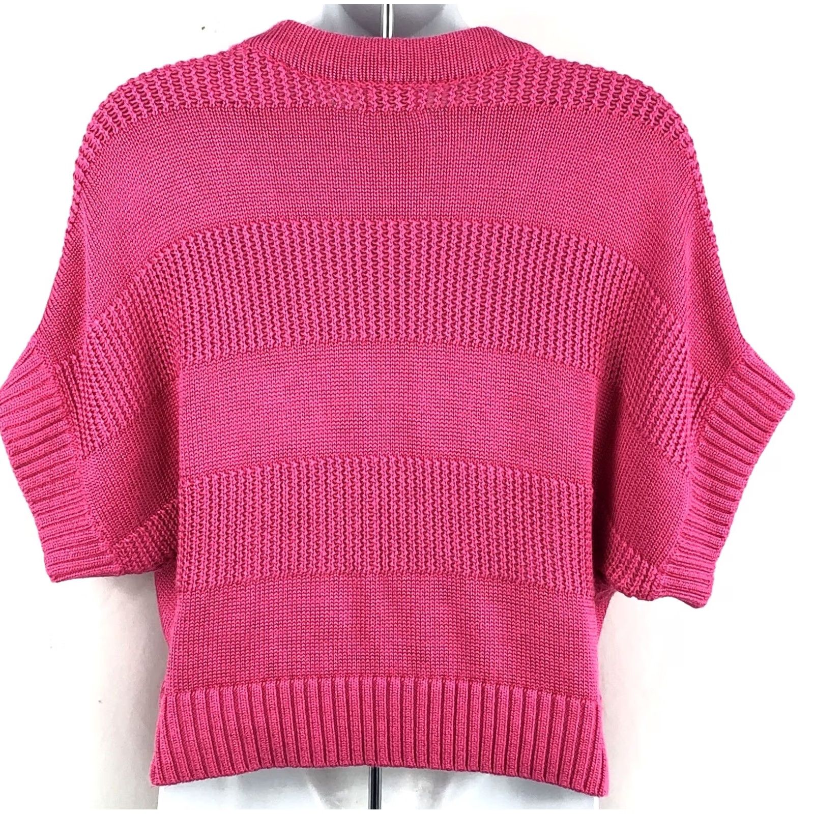 Worthington Worthington Cropped Cardigan Shrug Sweater XL Pink Dolman Short Sleeve Women Size XL / US 12-14 / IT 48-50 - 3 Thumbnail