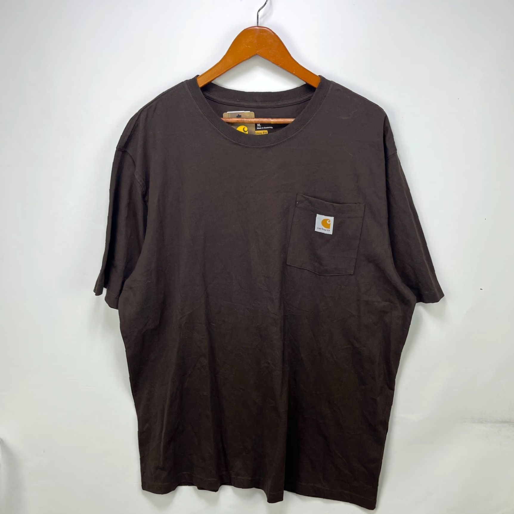 Carhartt Carhartt T-Shirt Brown XL New with Tags Men’s Pocket Crew Neck Short Sleeve Regular K87 2010s Logo Size US XL / EU 56 / 4 - 2 Thumbnail