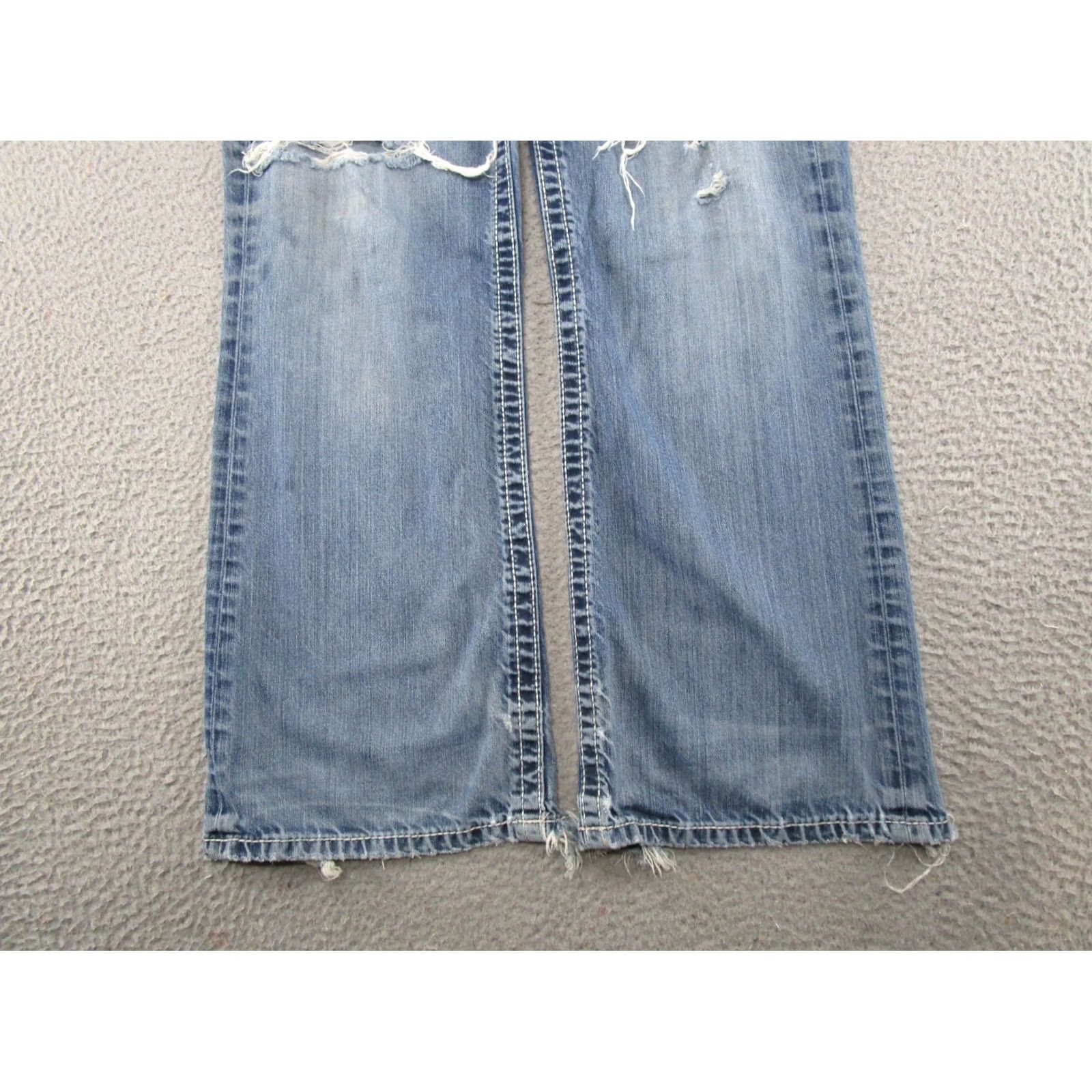Vintage BKE Buckle Tyler Straight Jeans 32S 32 Regular Denim Blue 5-Pocket Mens Vintage Read Therash? Size US 32 / EU 48 - 2 Thumbnail