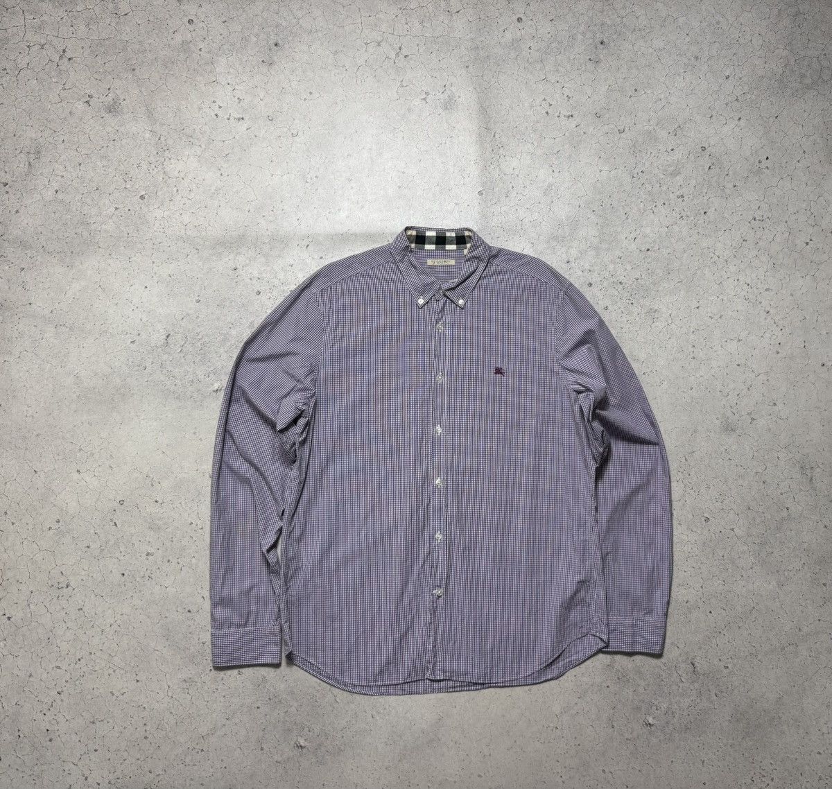 Burberry Burberry Checked Button Up Shirt Vintage Luxury Size XL Size US XL / EU 56 / 4 - 1 Thumbnail