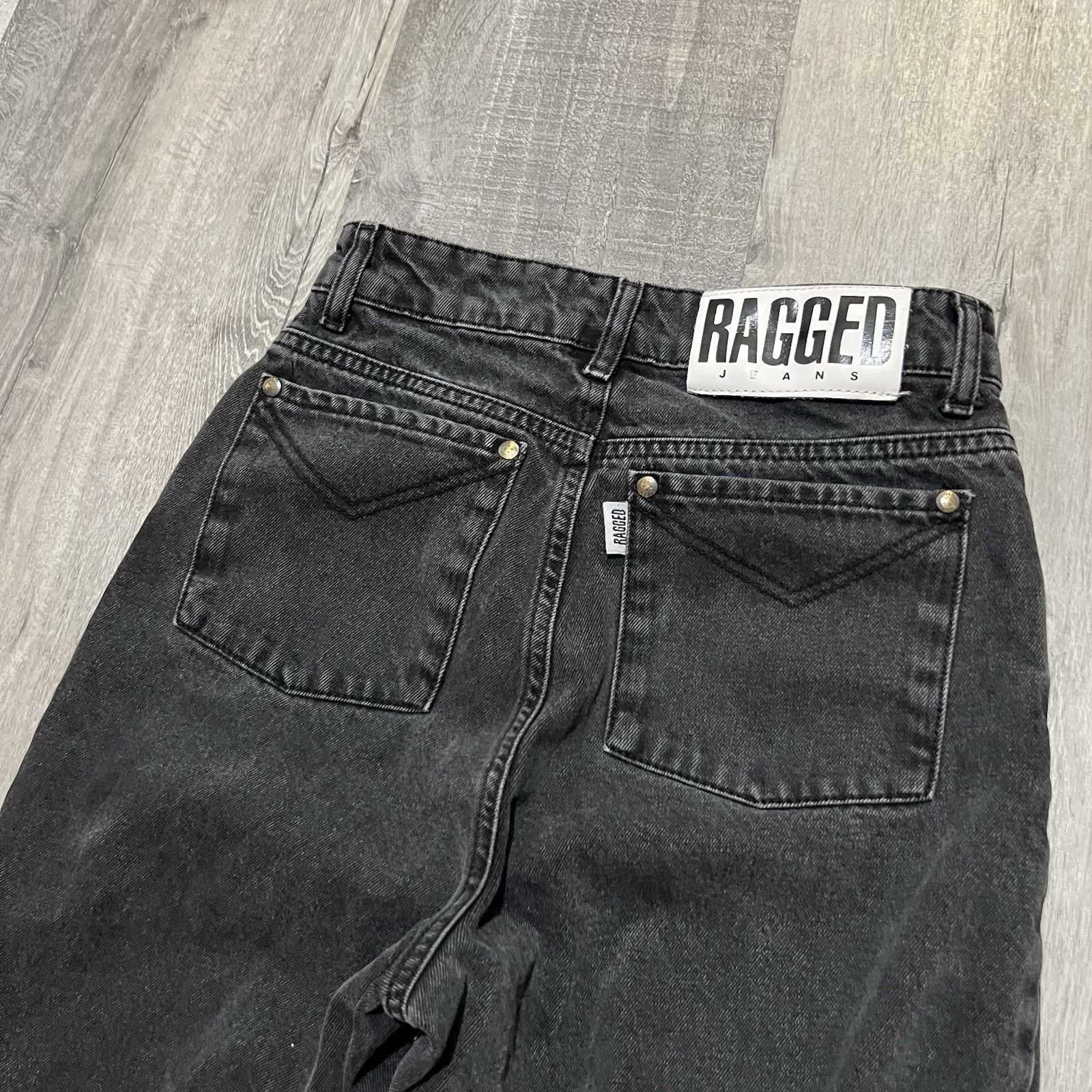 Other Ragged Jeans Womens 26 Wide Leg Distressed High Rise Flared Size 26" / US 2 / IT 38 - 4 Thumbnail