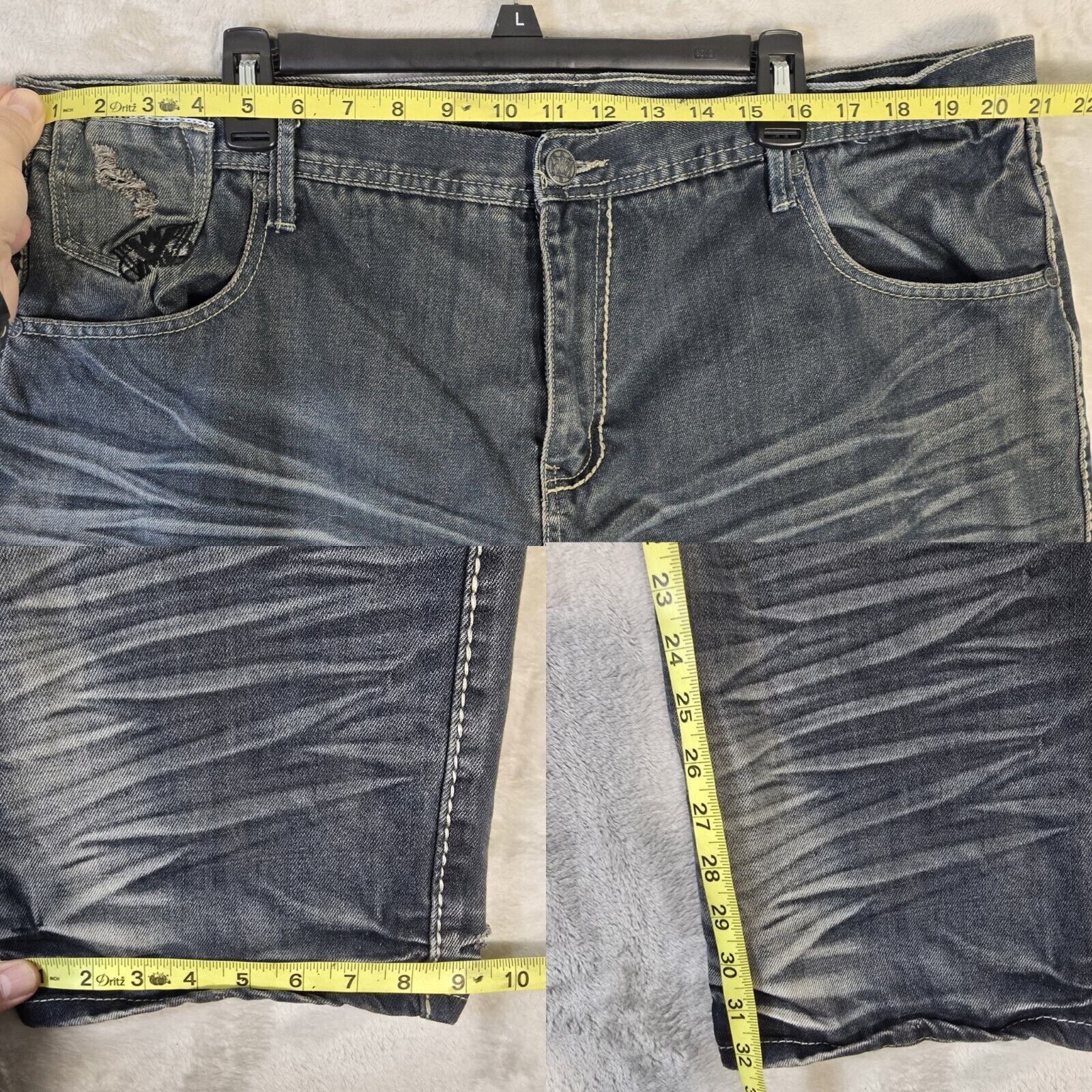 Vintage Vintage Brass Slim Straight Jeans Men's Size 42x34 Y2K Size US 42 / EU 58 - 10 Thumbnail