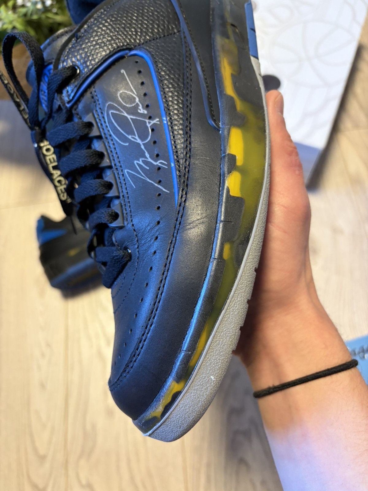 Nike × Off-White Jordan 2 Retro Low x Off White - black blue 10.5 / 44.5 Size US 10.5 / EU 43-44 - 4 Thumbnail