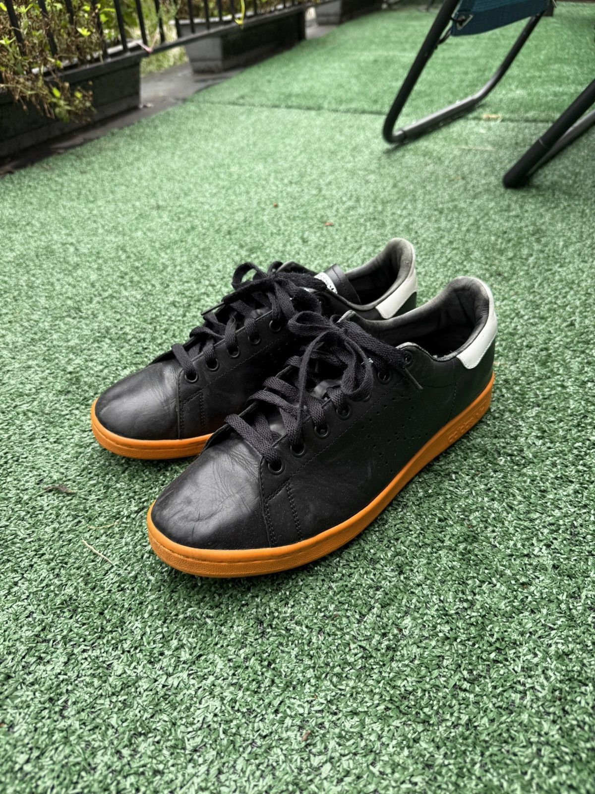 Adidas × Raf Simons Adidas x Raf Simons Stan smith black orange Size US 10.5 / EU 43-44 - 3 Thumbnail