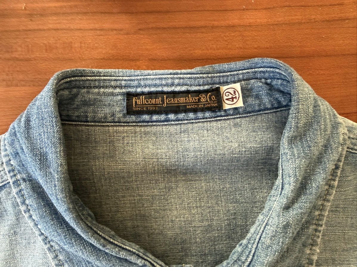 Full Count 4894HW Denim Western Shirt sz 42