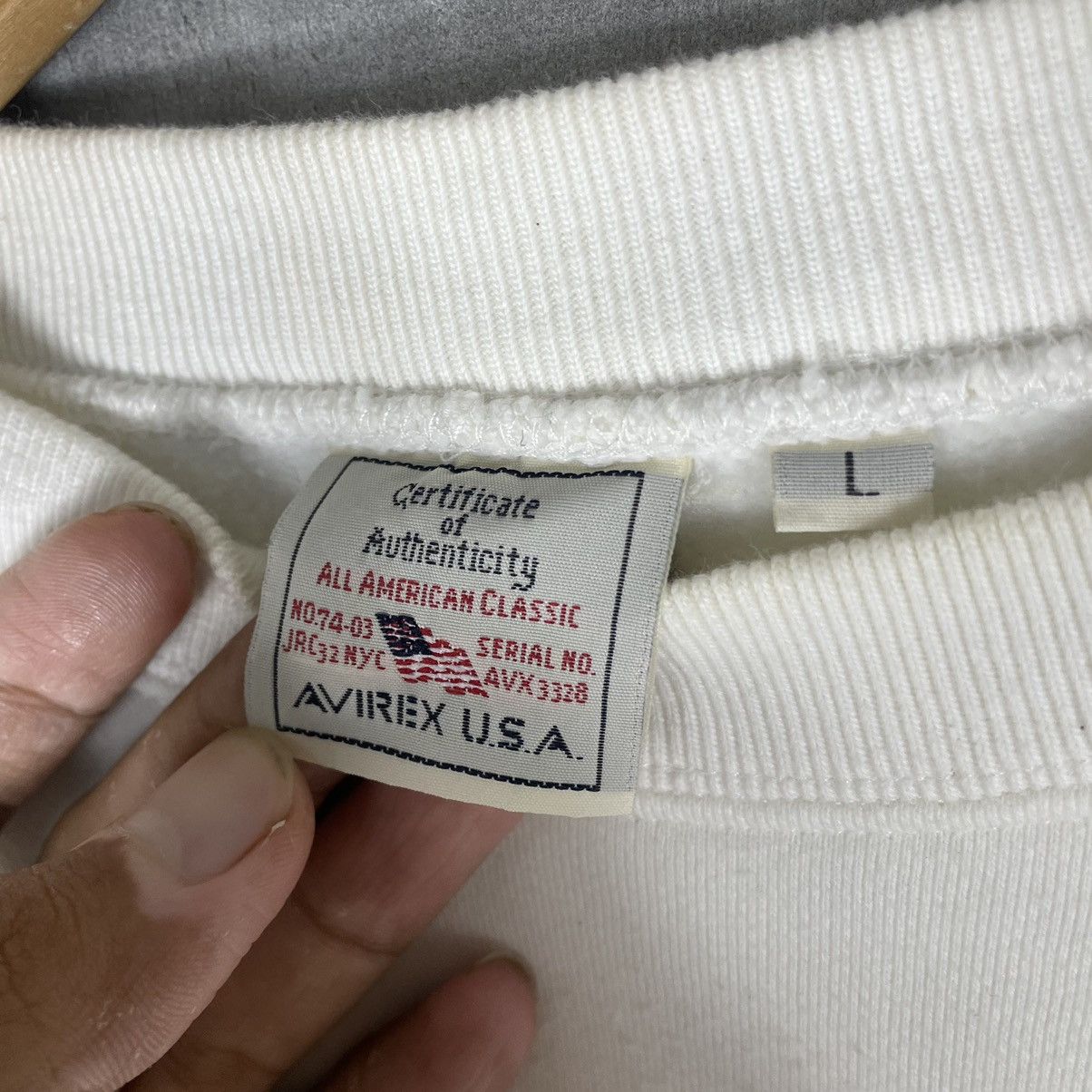 Avirex × Vintage Avirex Embroided Small Logo Plain Sweatshirt Size US L / EU 52-54 / 3 - 3 Thumbnail