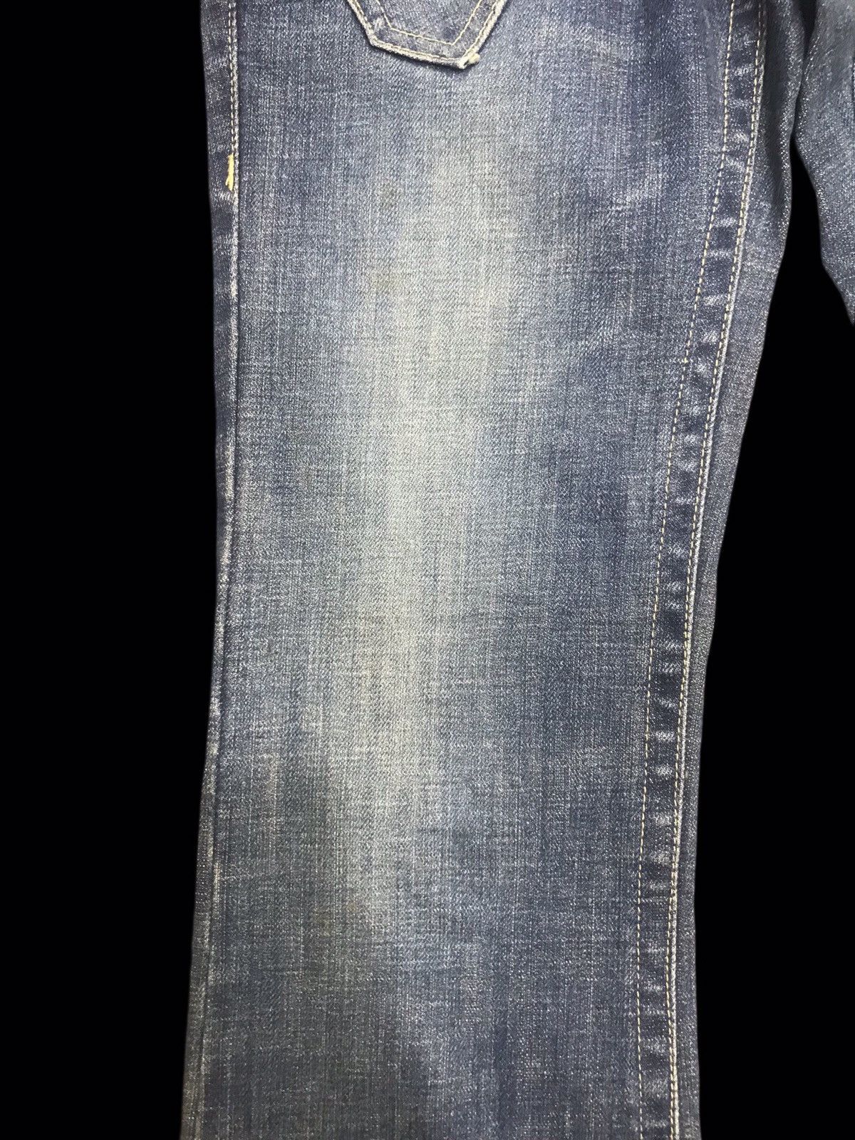 Designer × Japanese Brand 💥FLARE💥EDGE ON ALL MULTIPOCKETS FLARE DENIM F355 Size 29" - 7 Thumbnail