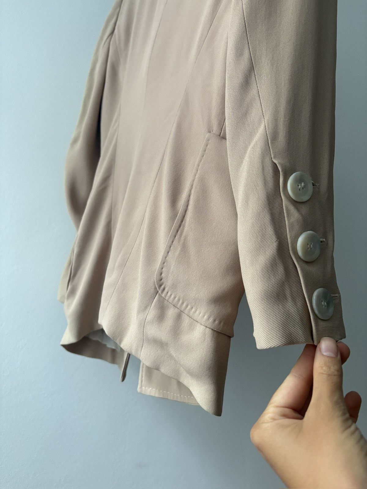 Ann Demeulemeester Ann Demeulemeester beige blazer Size S / US 4 / IT 40 - 11 Thumbnail