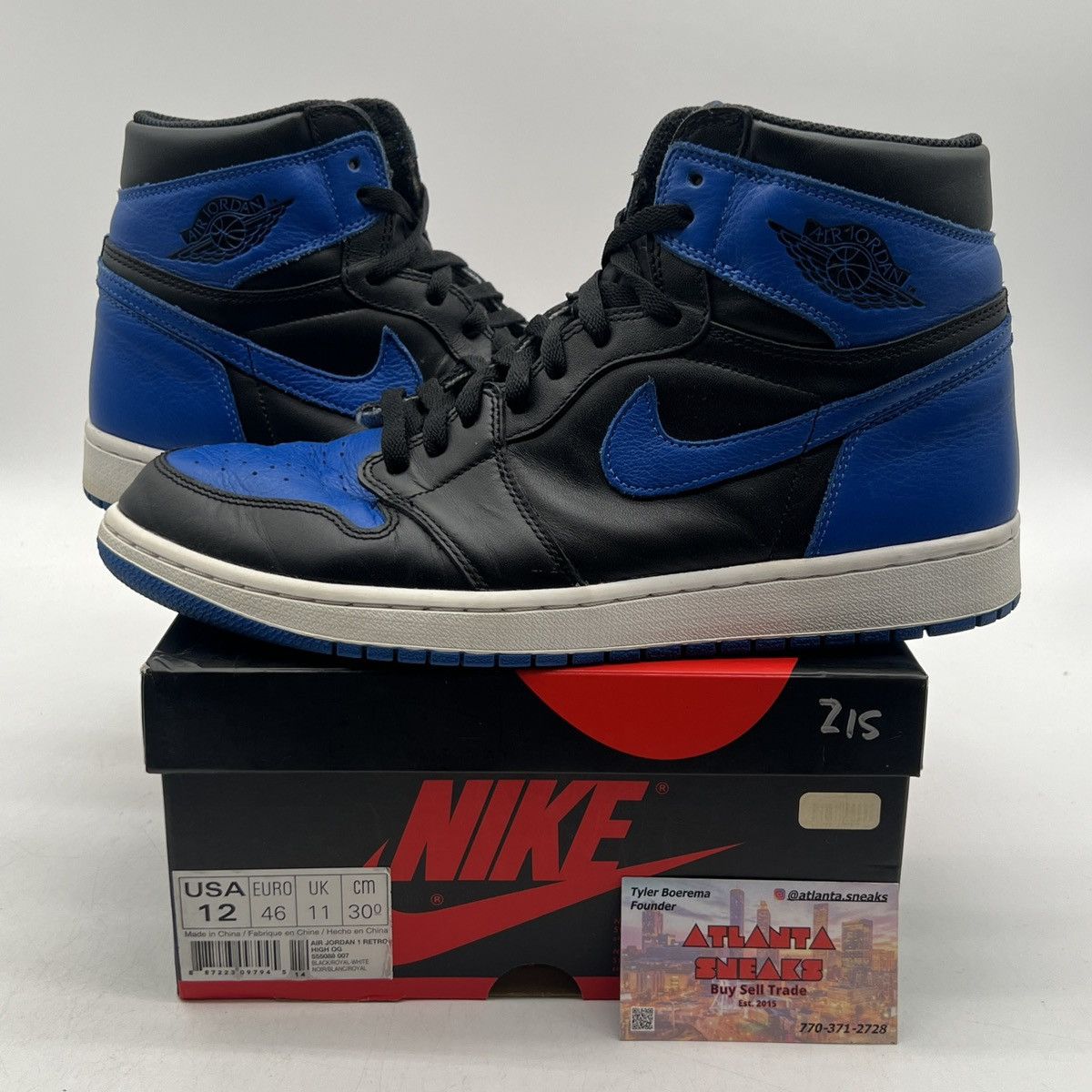 Nike Air Jordan 1 high Royal Size US 12 / EU 45 - 1 Thumbnail