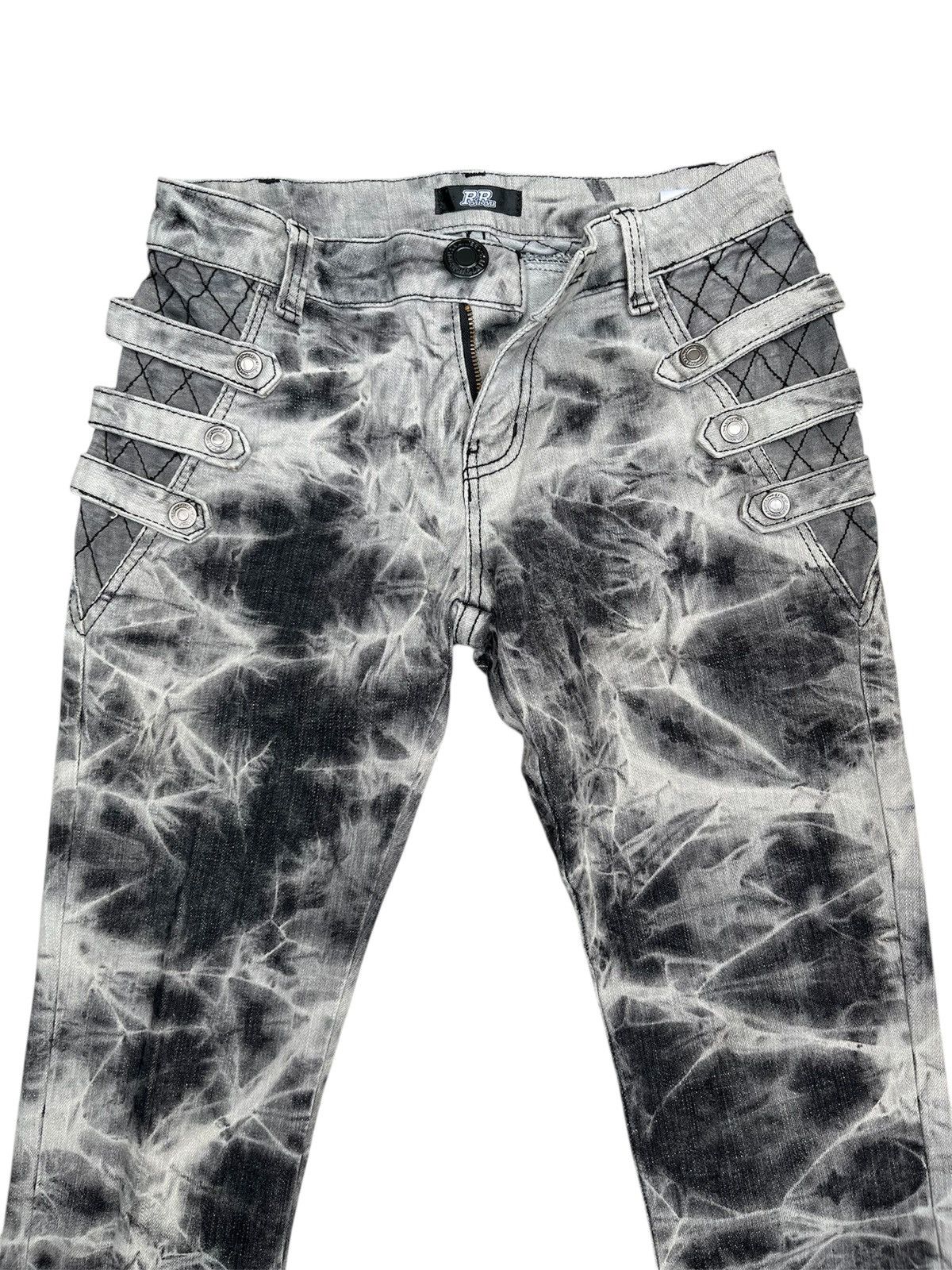 Hysteric Glamour RHU Punk Bondage Acid Wash Scretchable Slim Jeans Size US 26 / EU 42 - 6 Thumbnail