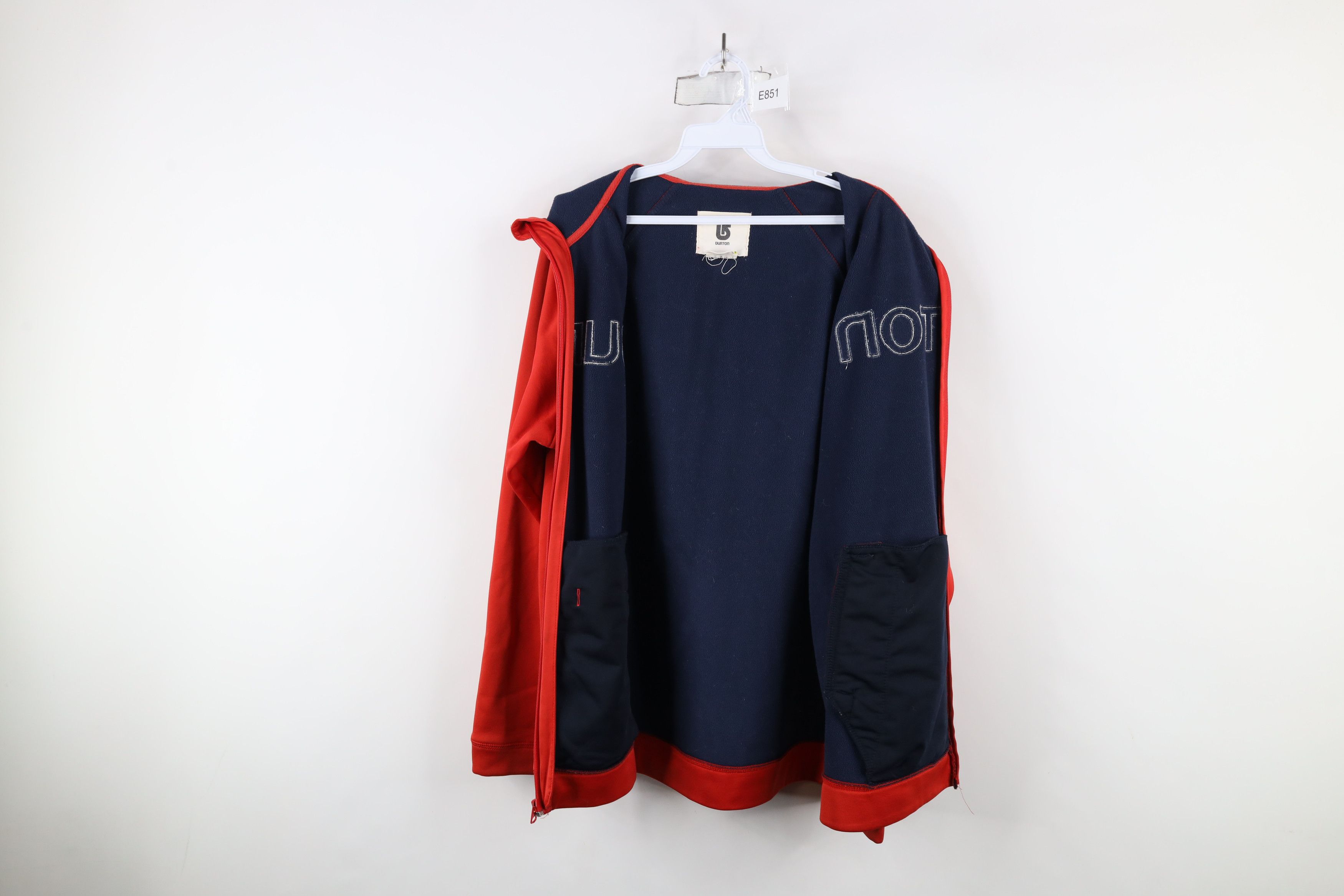 Burton × Vintage Vintage Y2K Burton Snowboards Spell Out Full Zip Hoodie Size US L / EU 52-54 / 3 - 10 Thumbnail