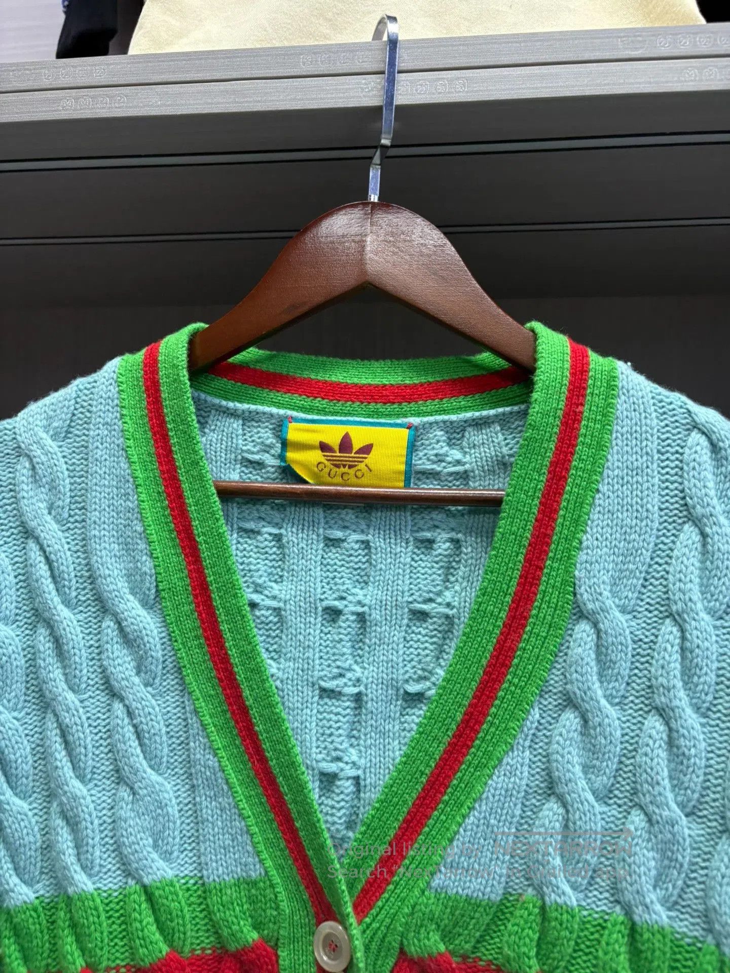 Gucci Gucci Logo Striped Knit Cardigan. Size M / US 6-8 / IT 42-44 - 7 Thumbnail