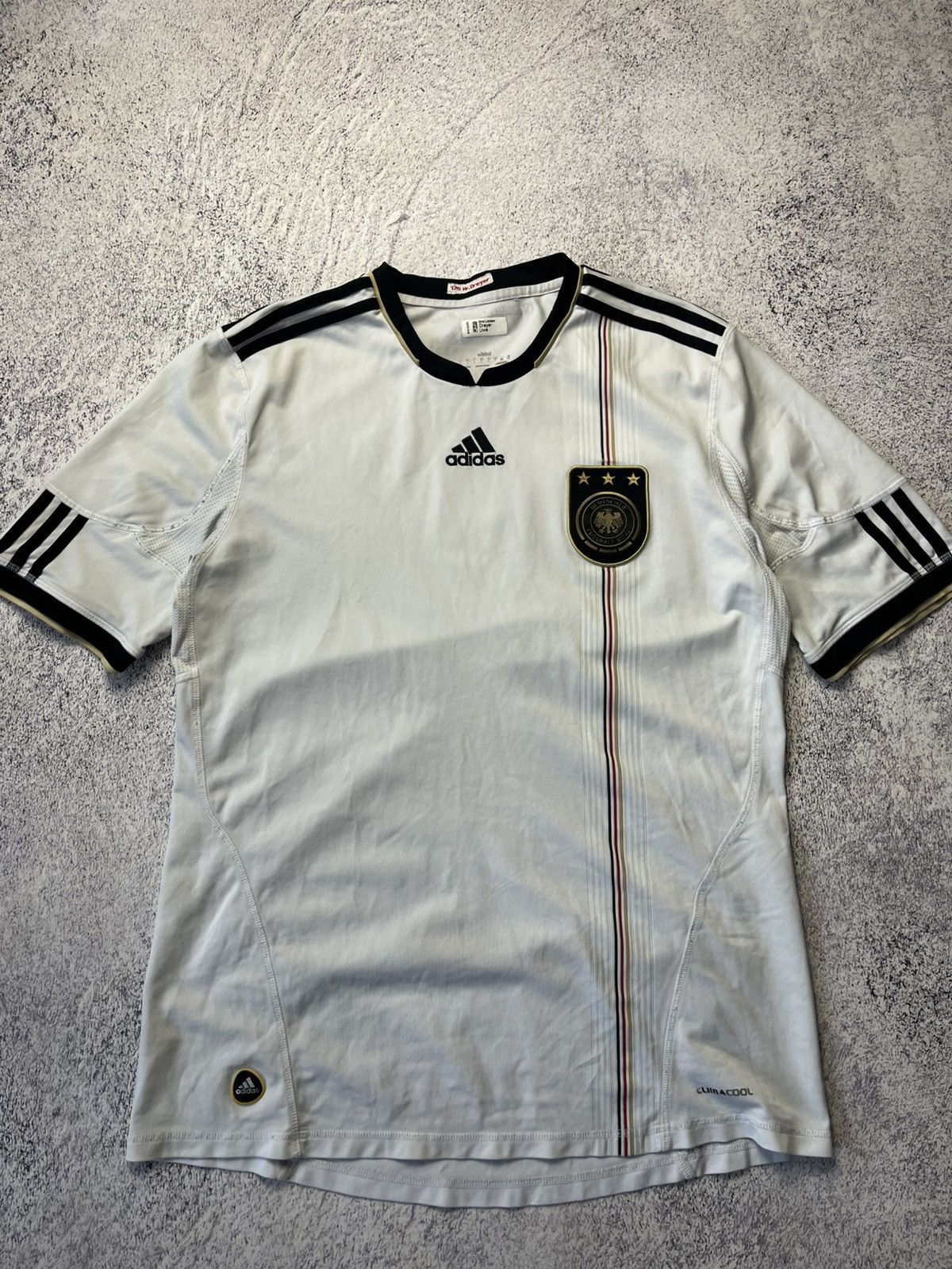 Adidas GERMANY ADIDAS 2010 WORLD CUP FOOTBALL HOME JERSEY SOCCER Size US M / EU 48-50 / 2 - 5 Thumbnail